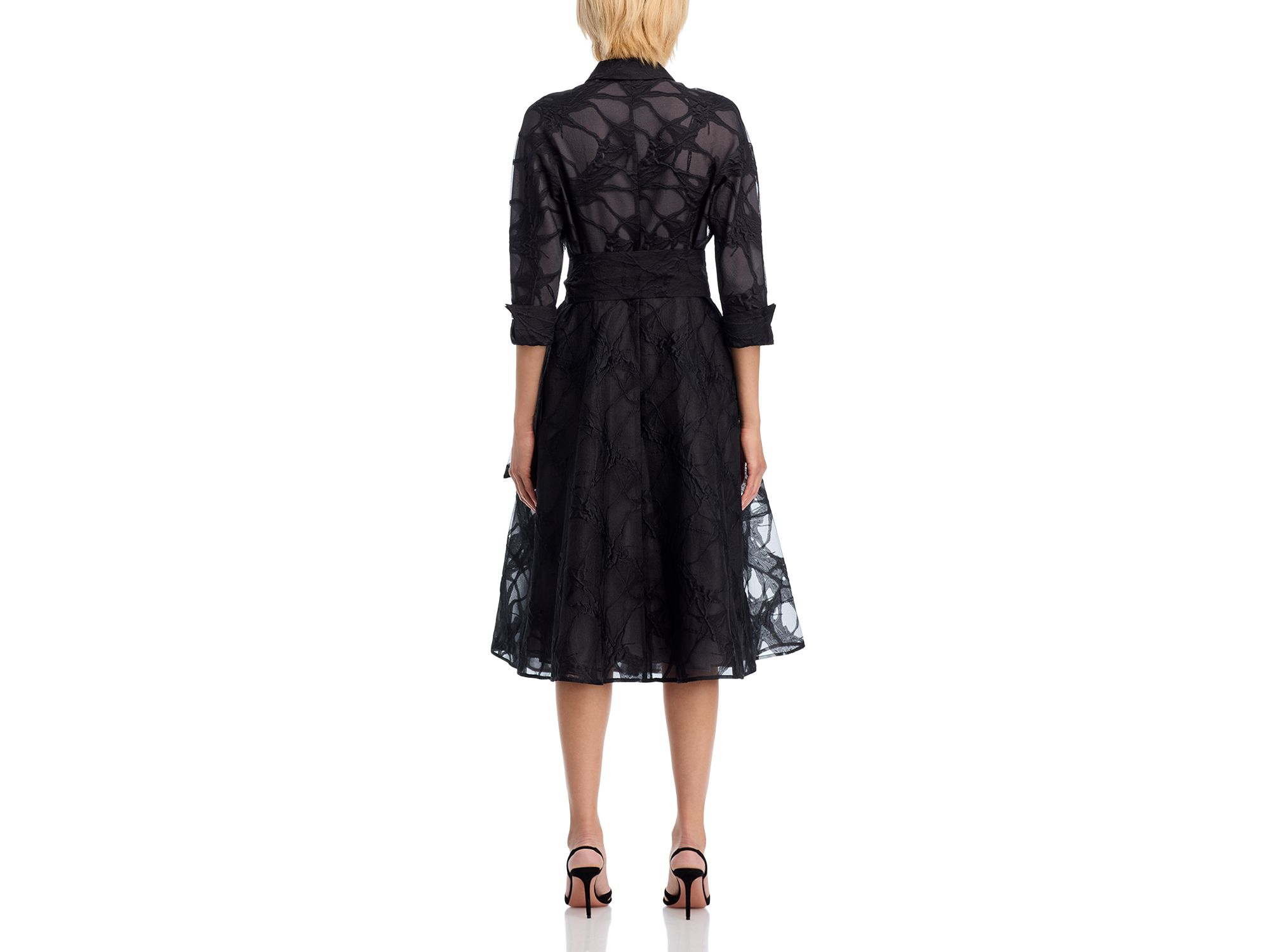 Organza Web Shirt Dress — Image 4