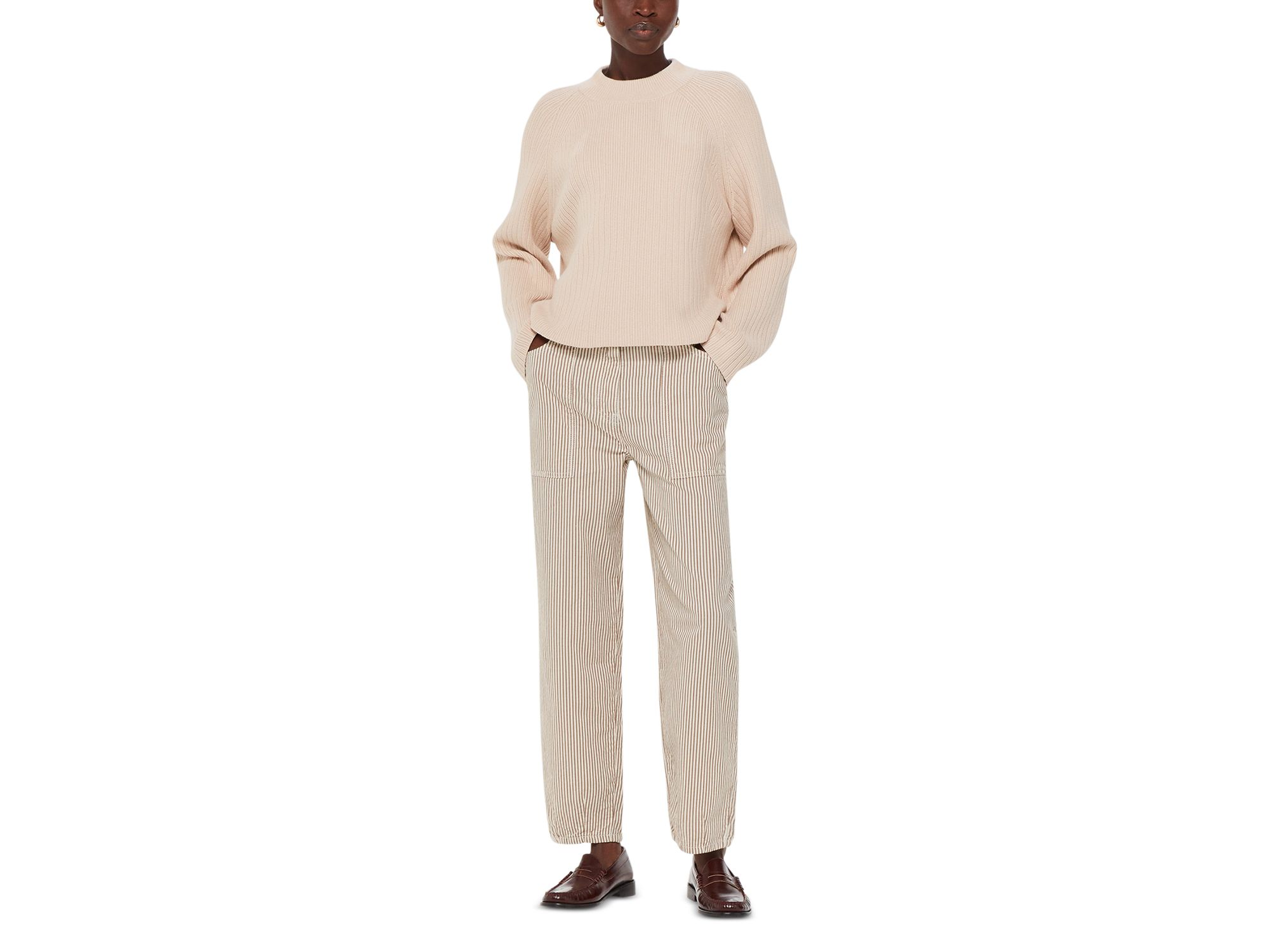 Tessa Striped Casual Trousers — Image 4