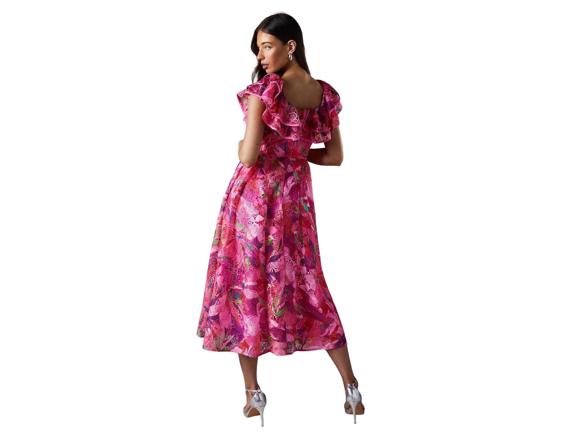 Frill Sleeve Midi Dress — Image 4