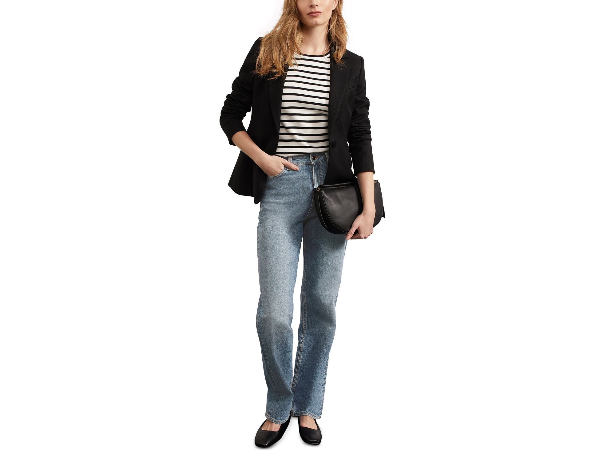 Limited Leigh Straight Leg Jean in Light Wash — Image 5