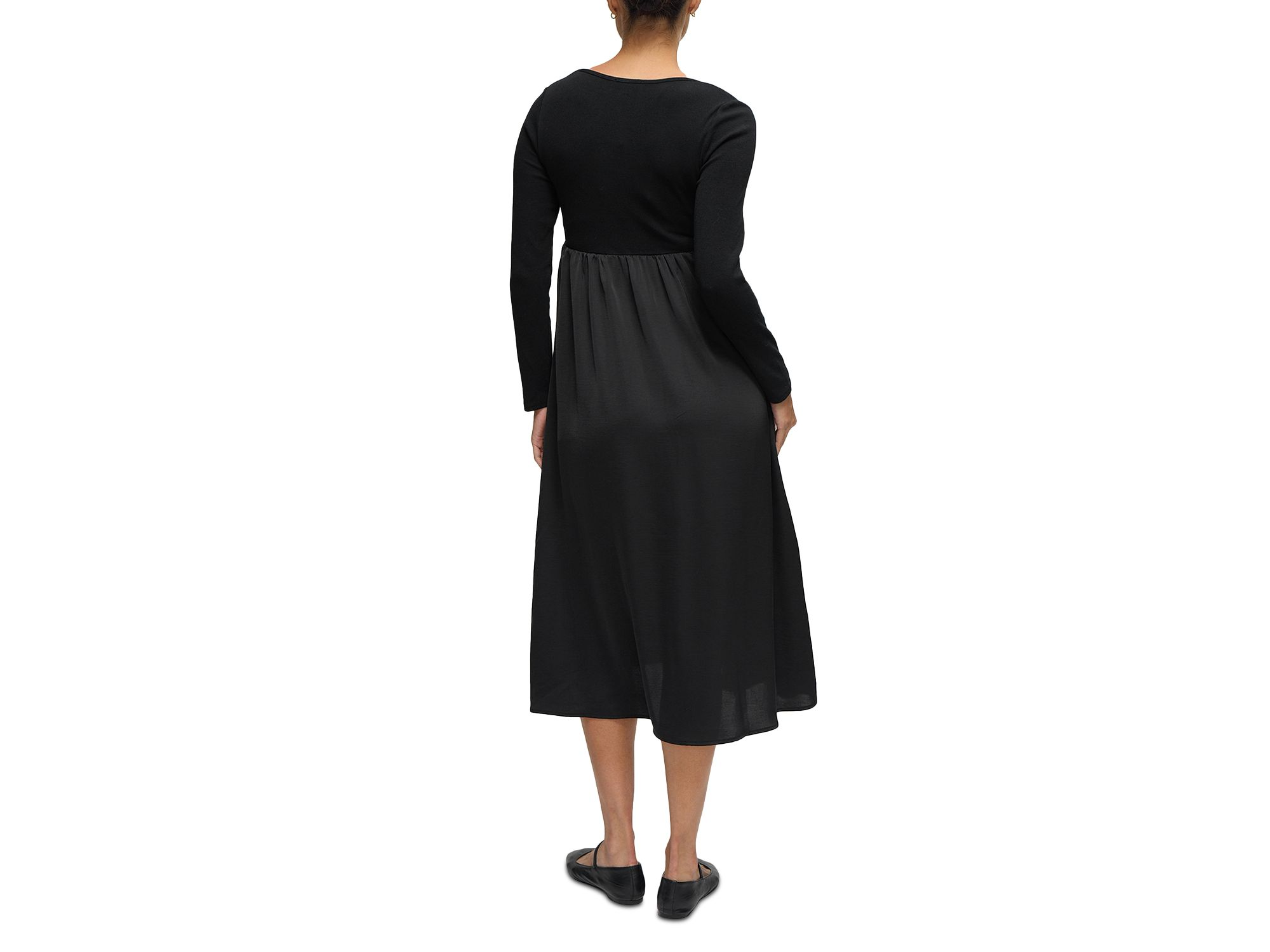 Mixed Media Maternity Dress — Image 4