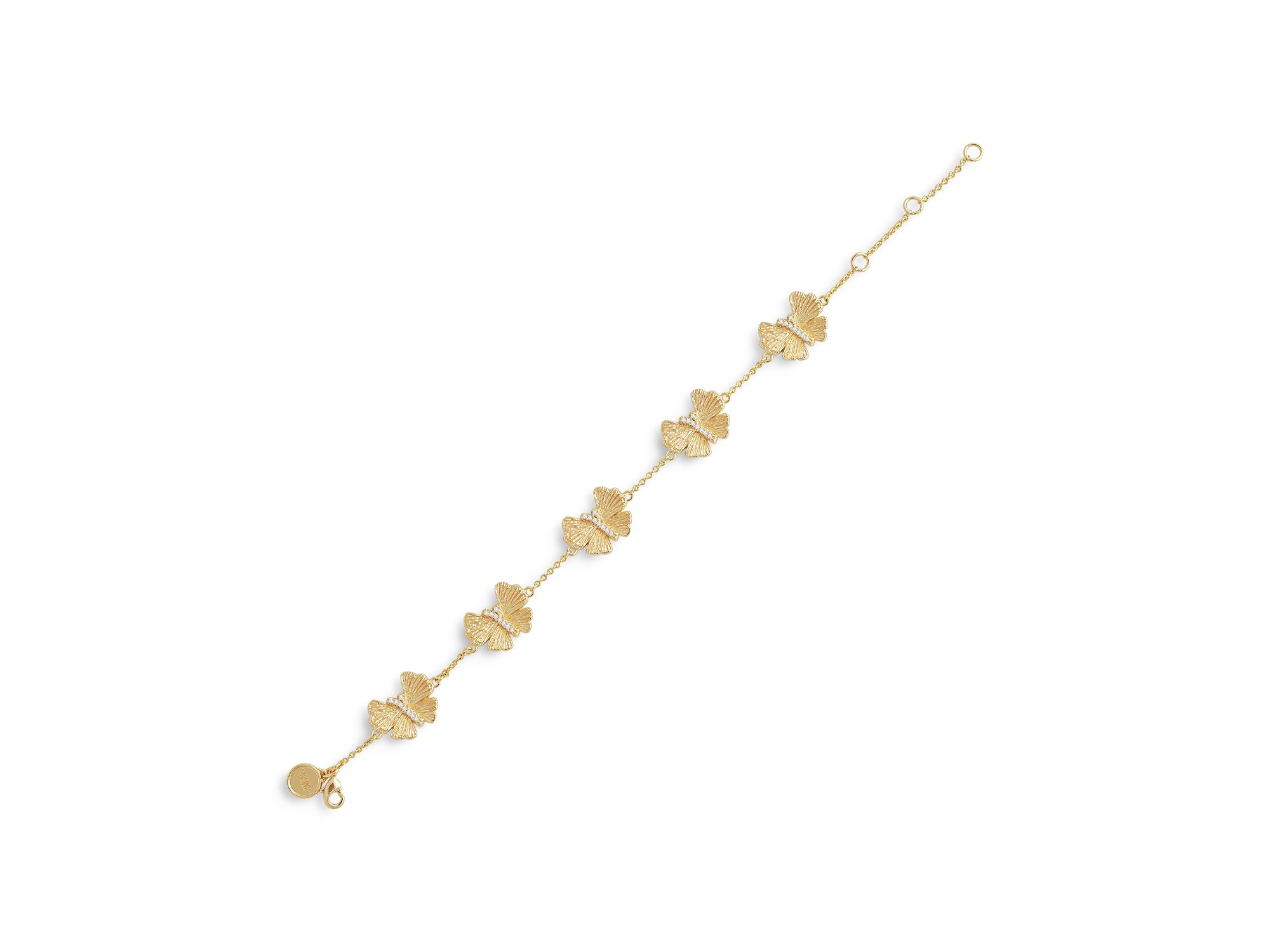 Butterfly Station Bracelet in 18K Gold Plated — Image 4