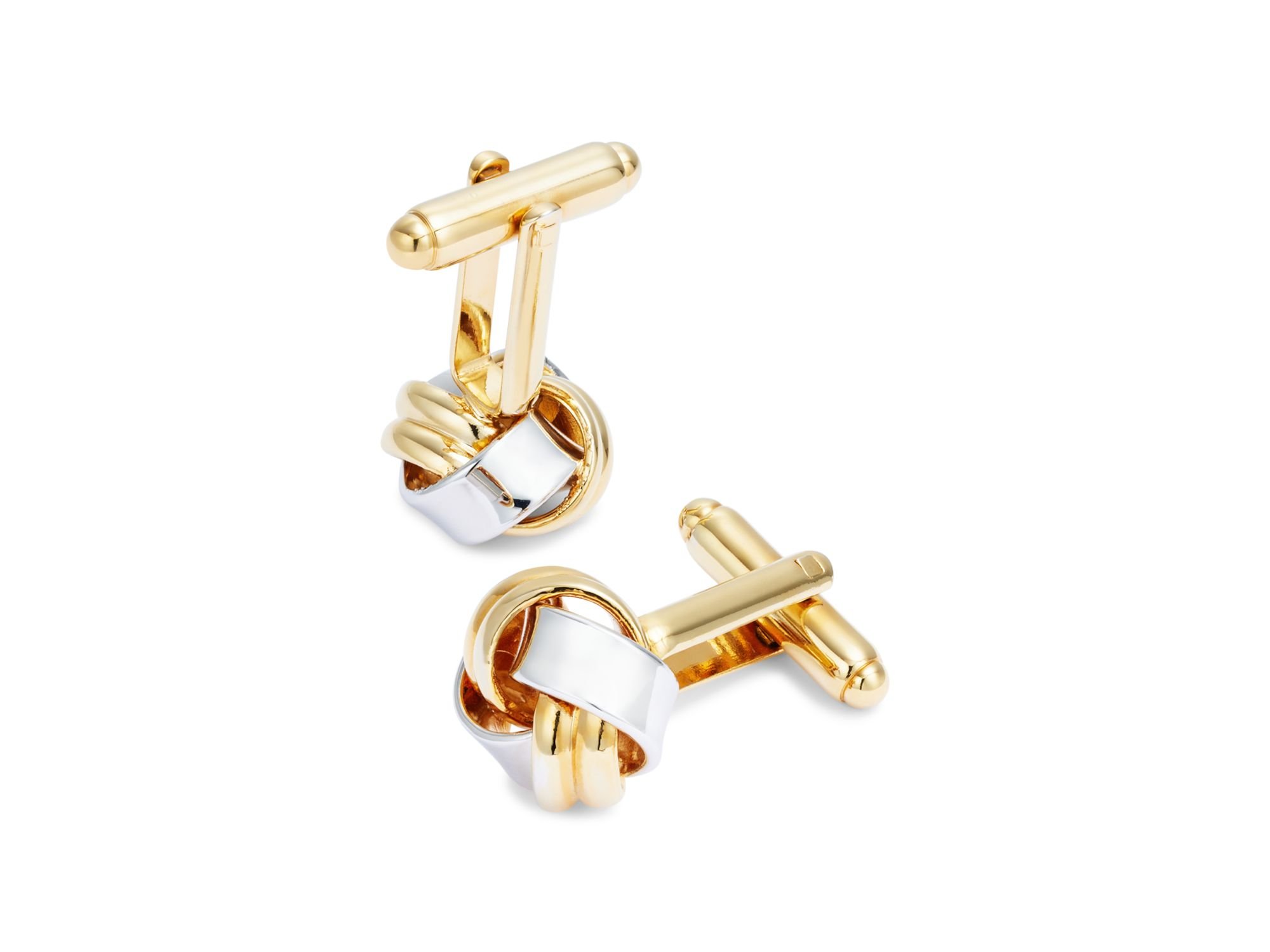 Two Tone Knot Cufflinks - Image 1