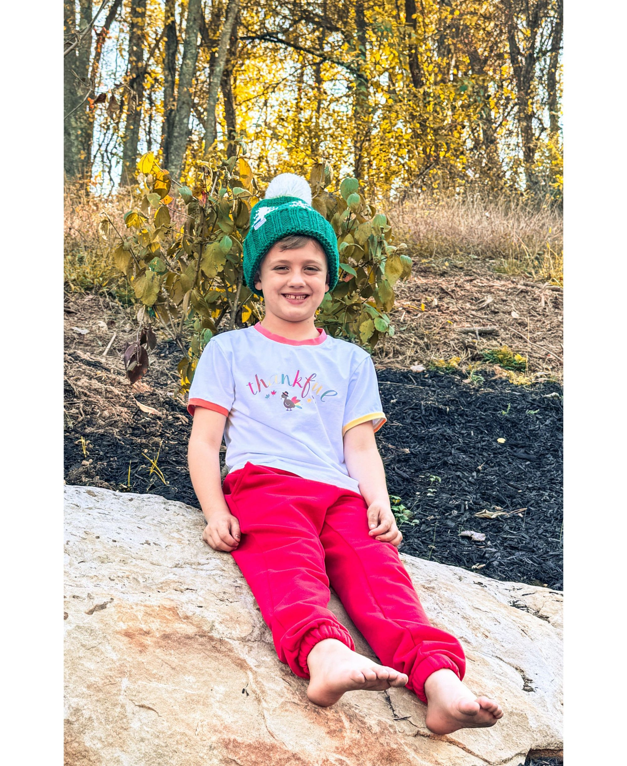 Unisex Thanksgiving Crewneck T-Shirt - Baby, Little Kid, Big Kid — Image 3