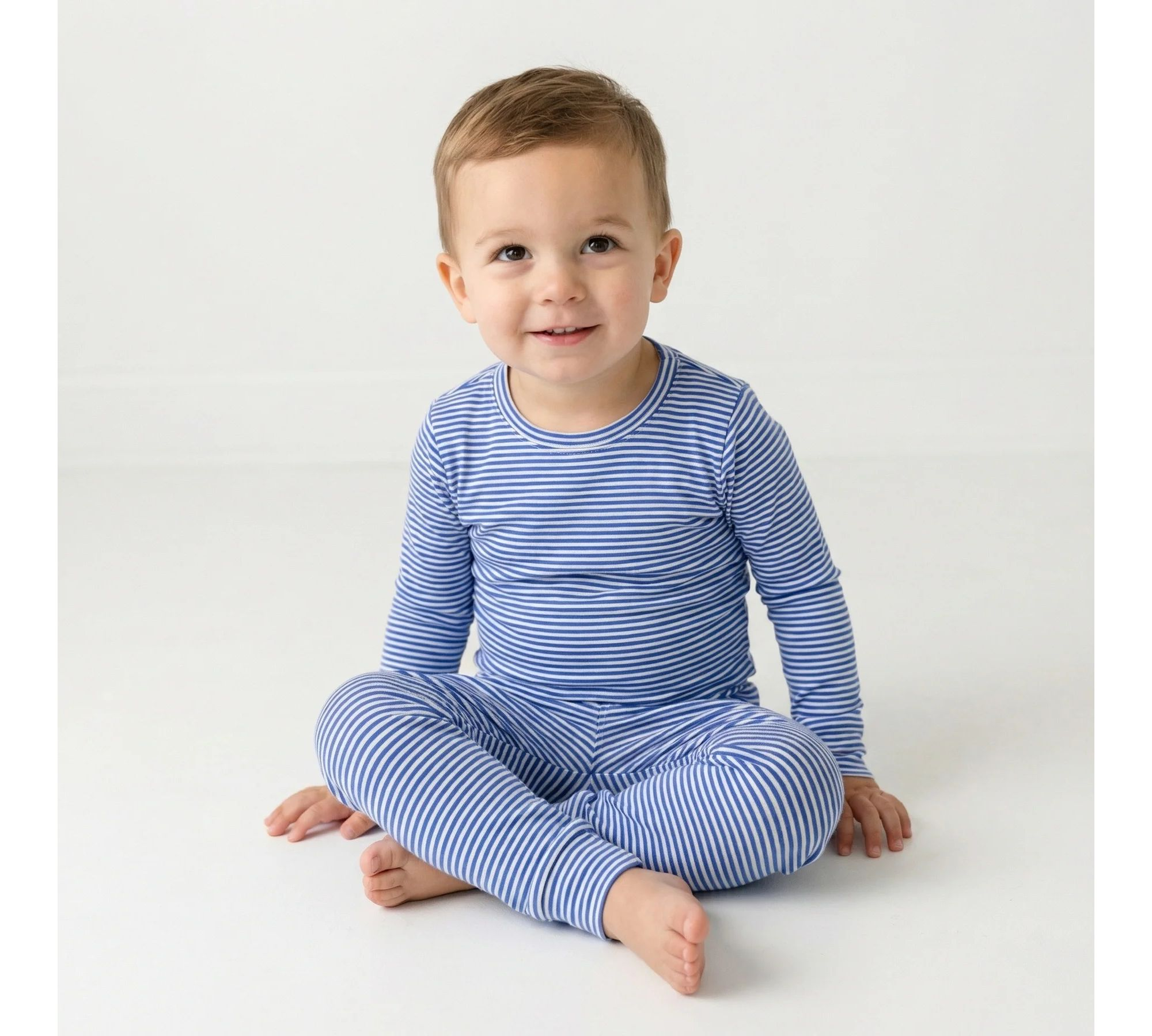 Boys' Cobalt Stripe Pajama Set - Baby, Little Kid — Image 4