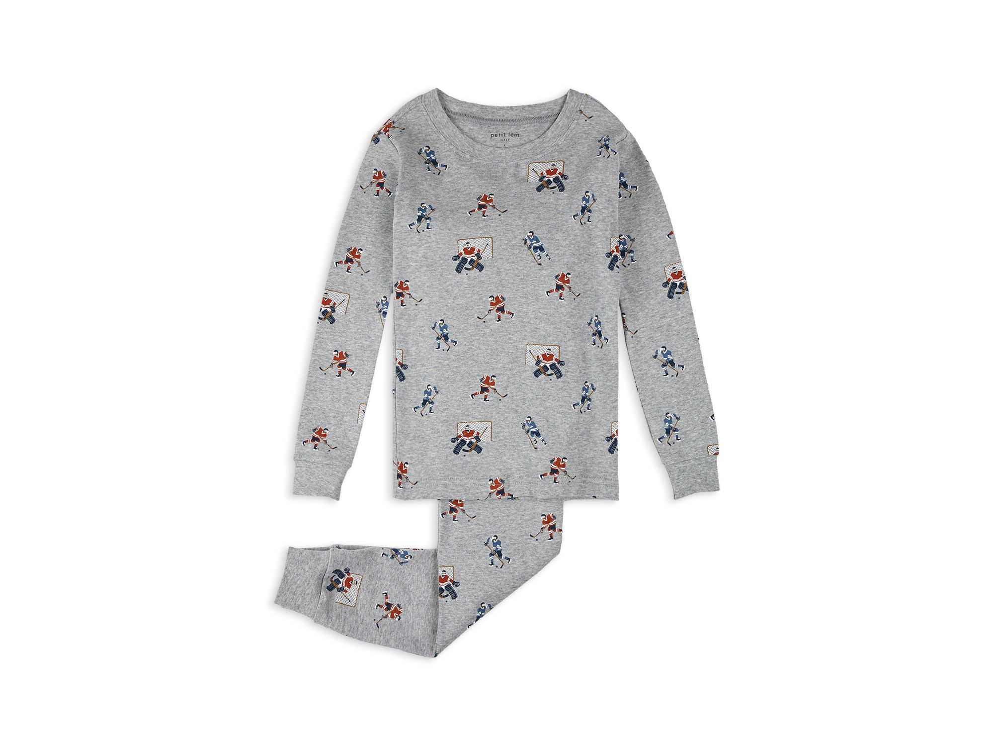 Boys' Hockey Players Print Pajama Set - Big Kid - Image 1