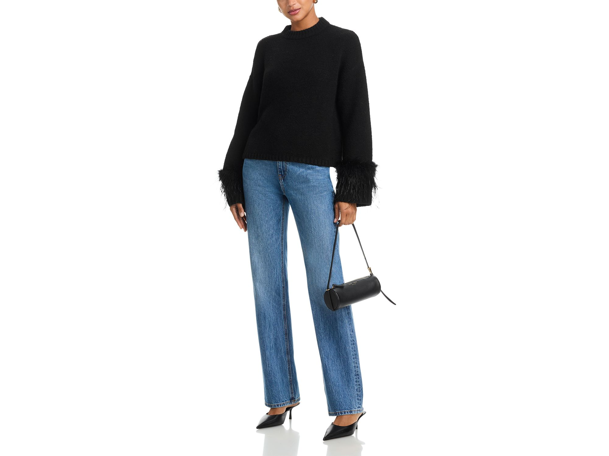 Pia Feather Trim Sweater — Image 4