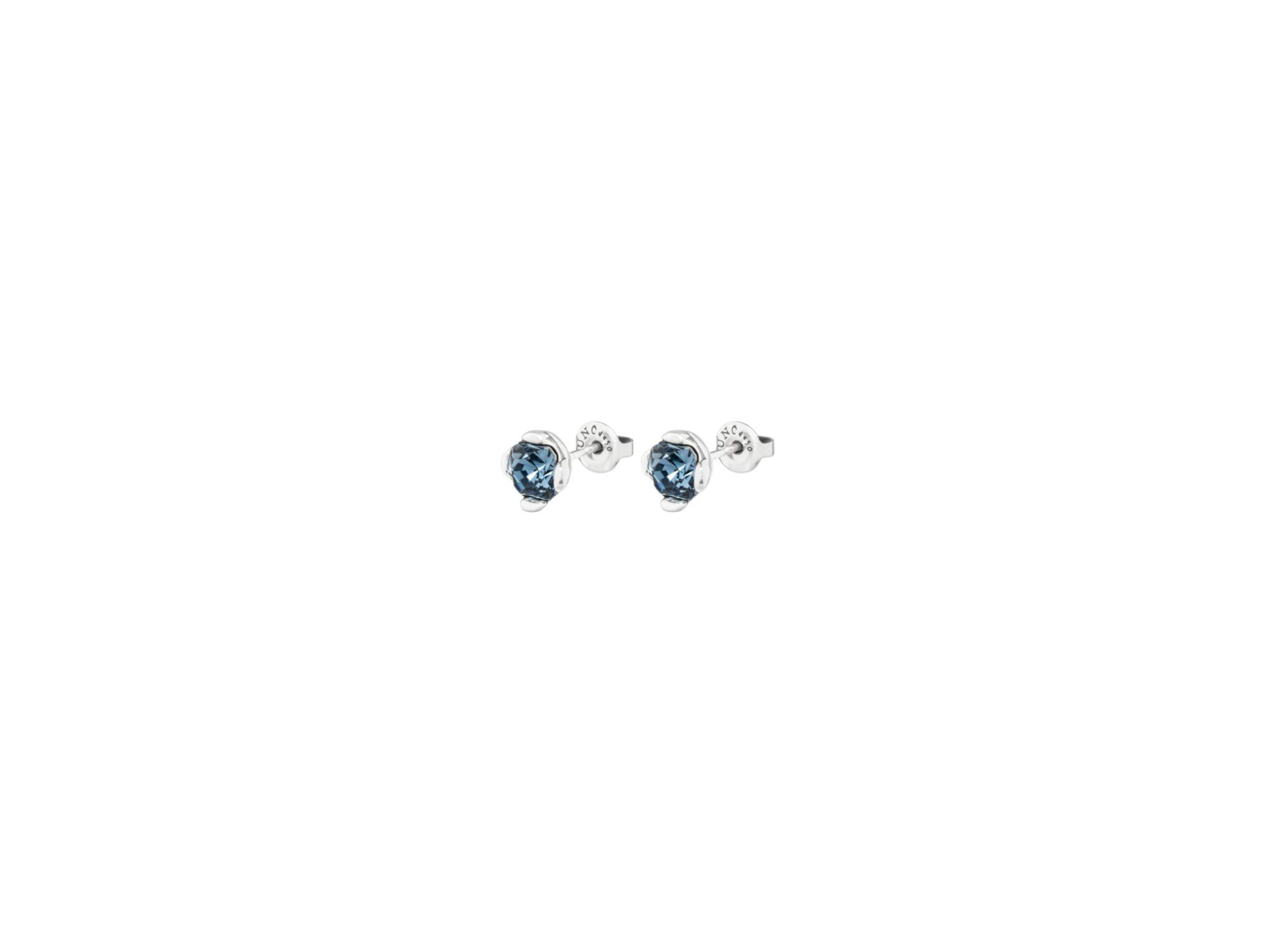Sterling Plated With Blue Crystals Earrings — Image 3