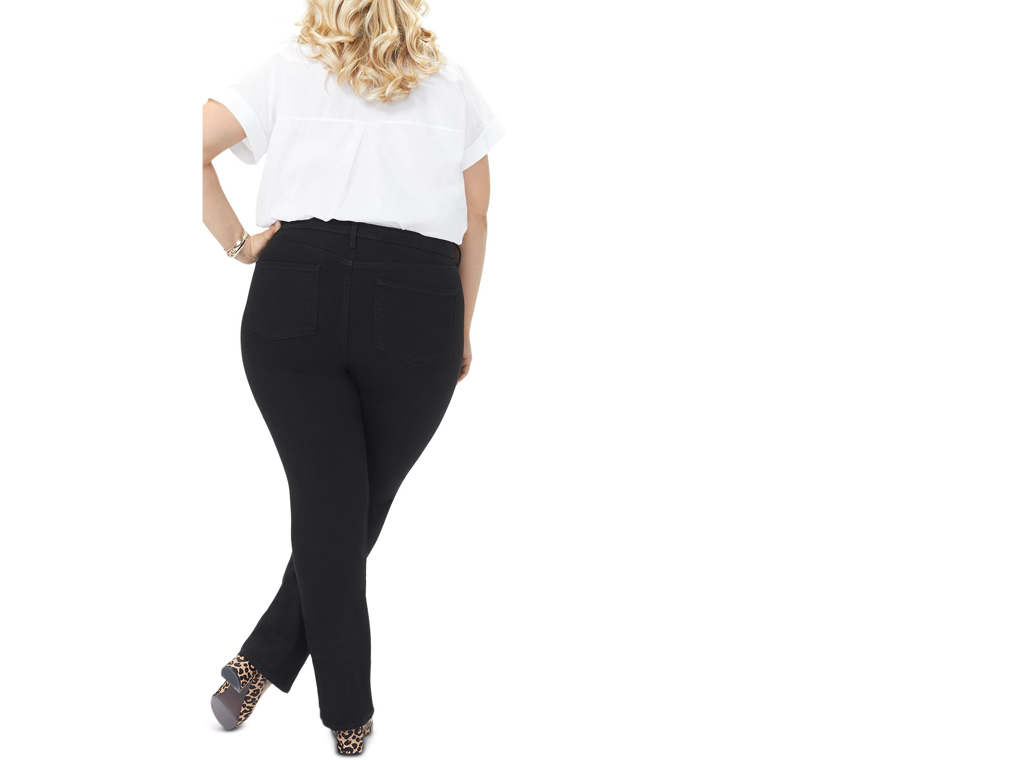 Barbara High Rise Bootcut Jeans in Black — Image 5