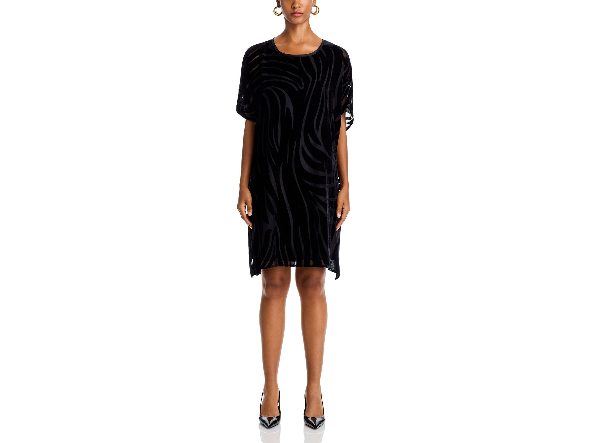 Velvet Burnout Caftan Dress — Image 5