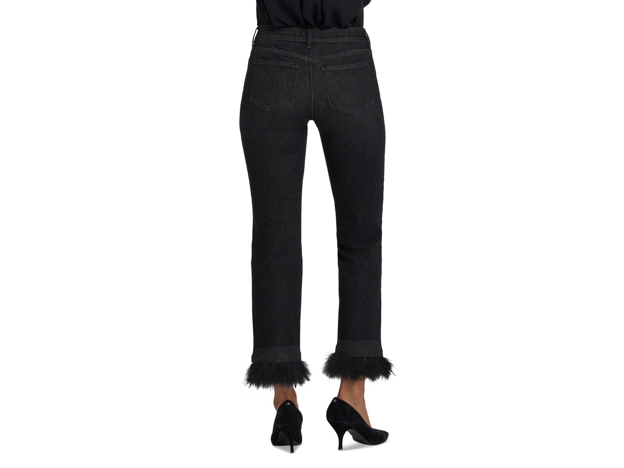 Marilyn High Rise Ankle Straight Jeans in French Nightfall — Image 3