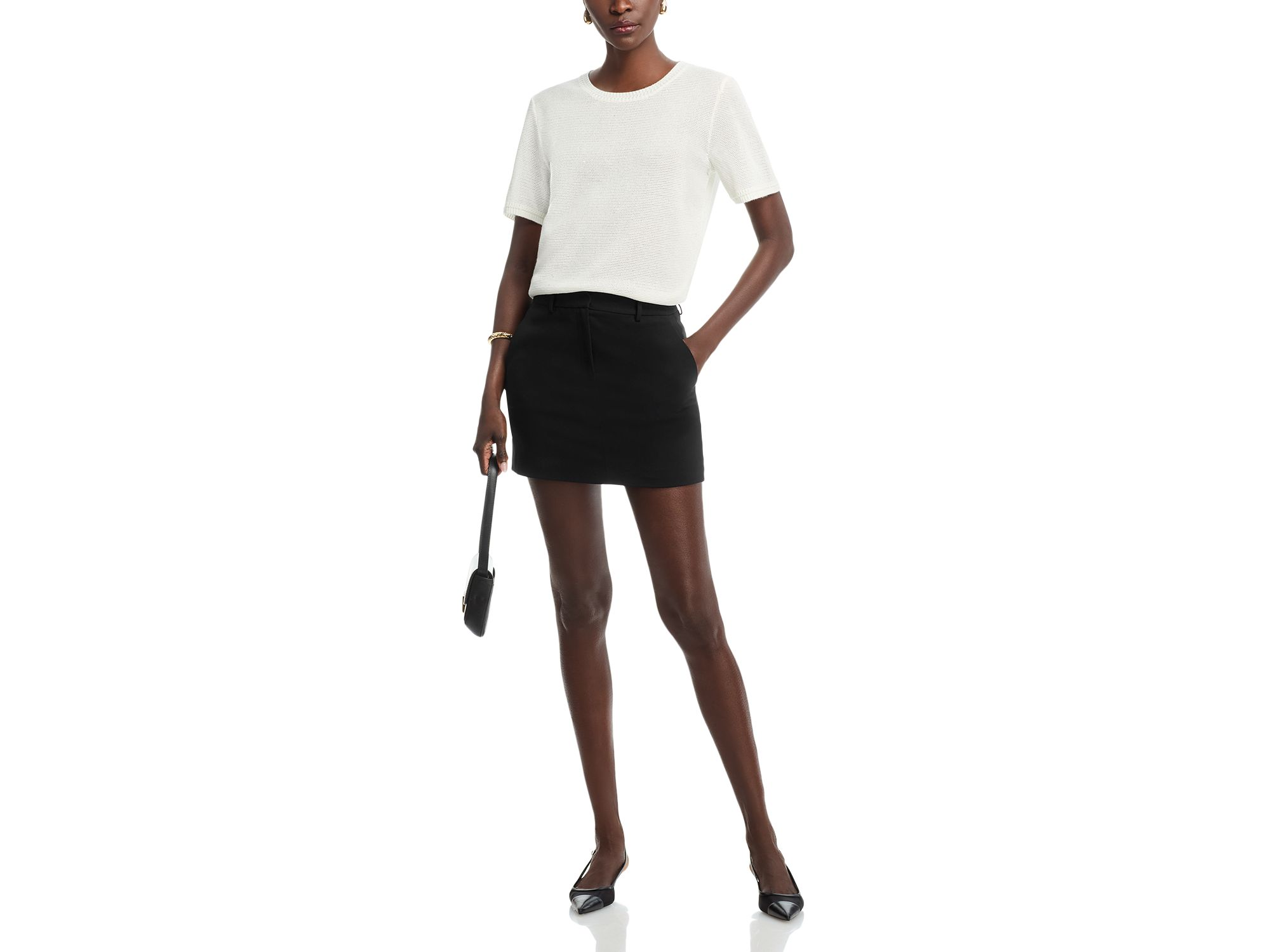 Noa Micro Sequins Short Sleeve Sweater — Image 4