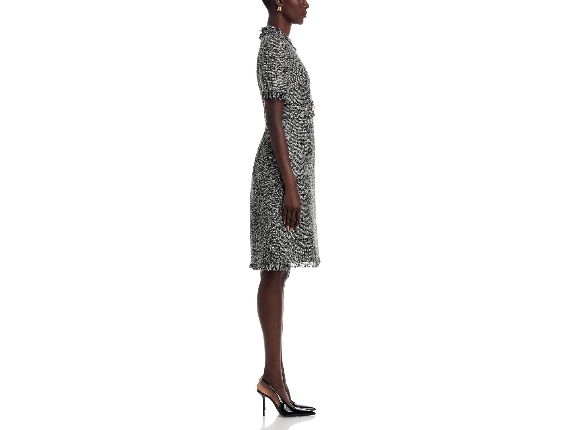 Bouclé Tweed Dress — Image 5