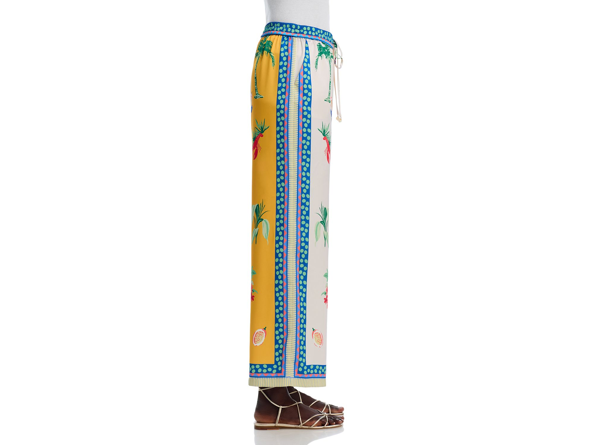 Printed Wide Leg Pants - Exclusive — Image 8