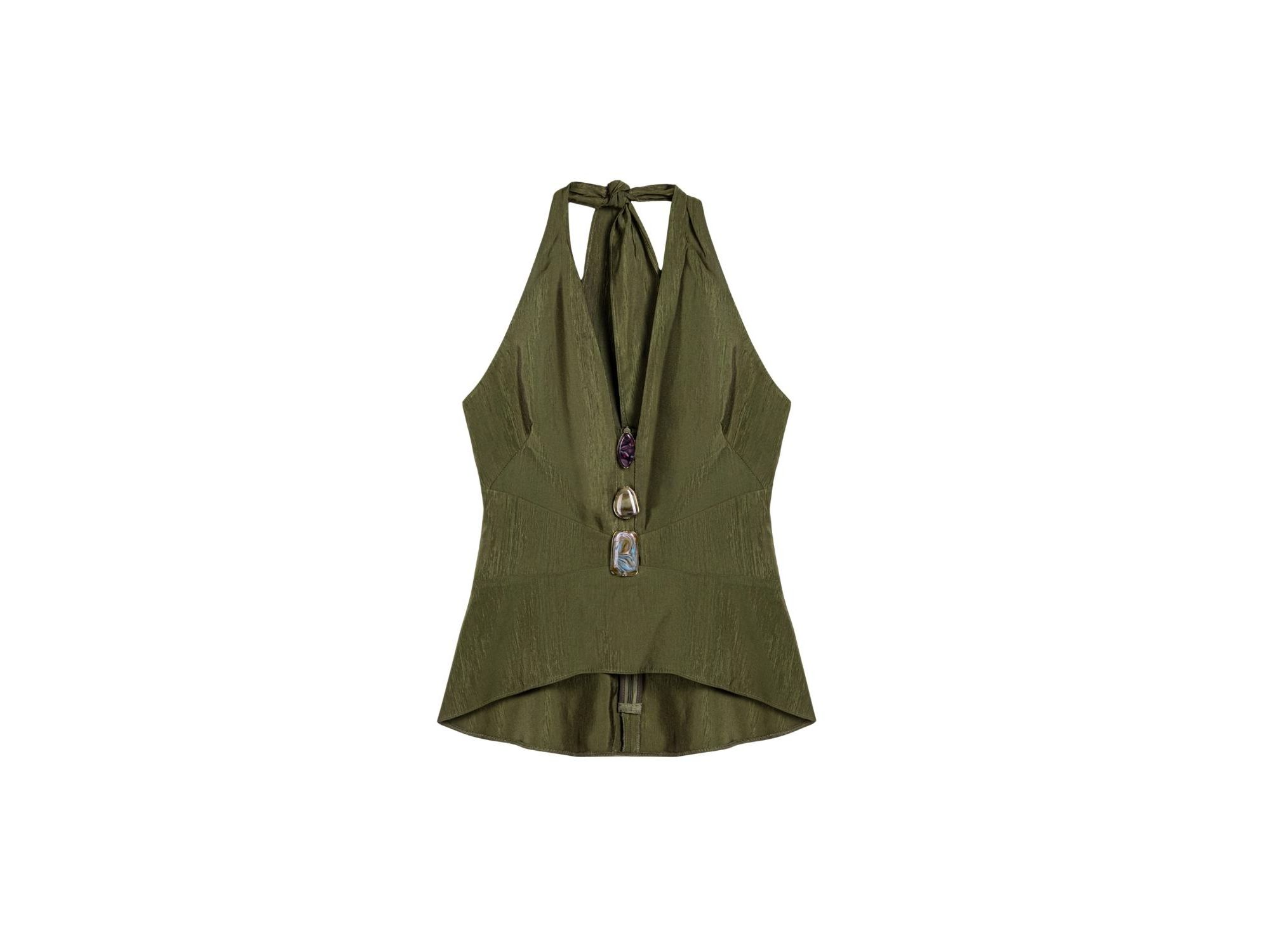 Halter Neck Peplum Top — Image 4