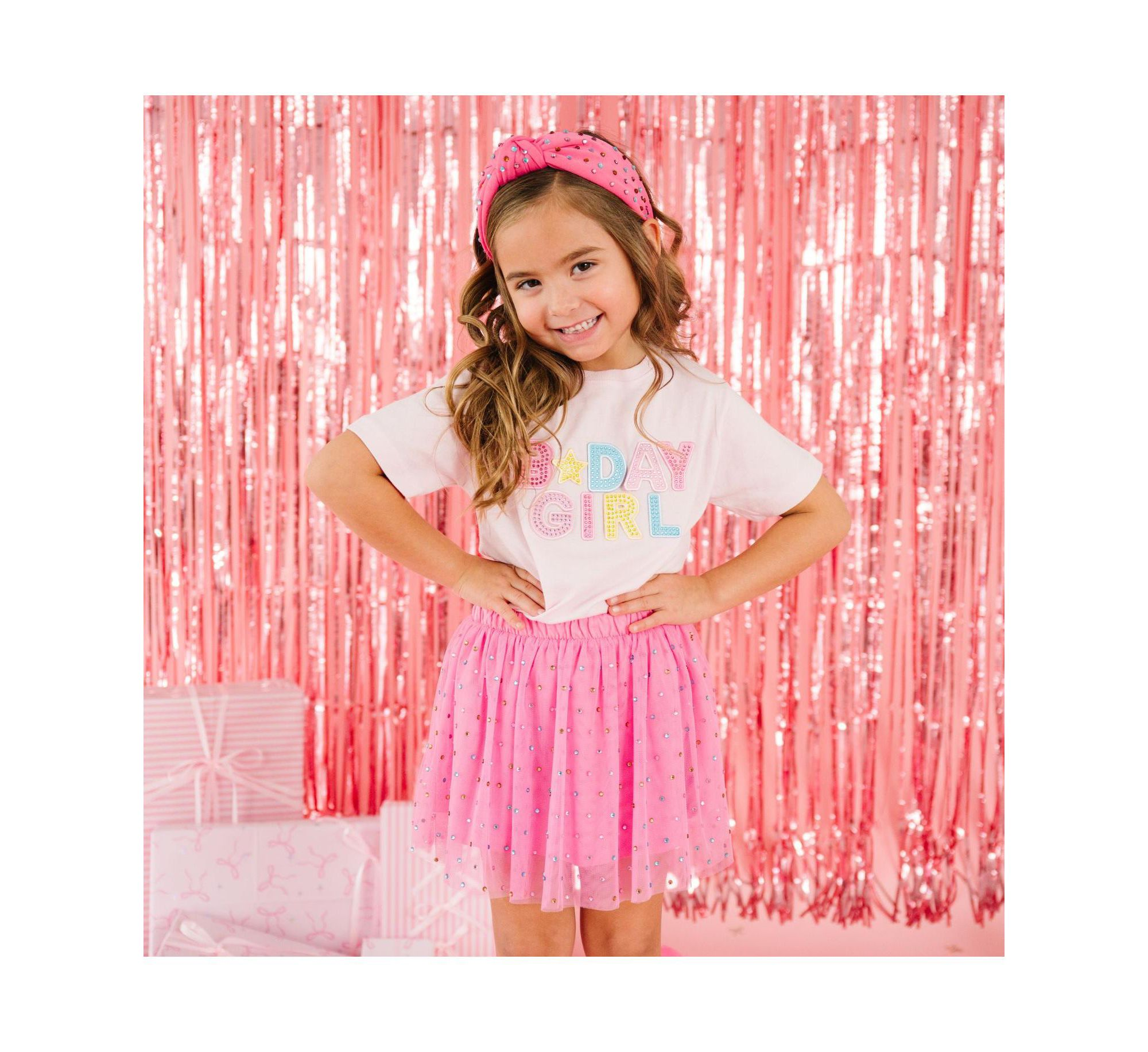 Girls' Raspberry Rhinestone Tutu - Baby, Little Kid, Big Kid — Image 4