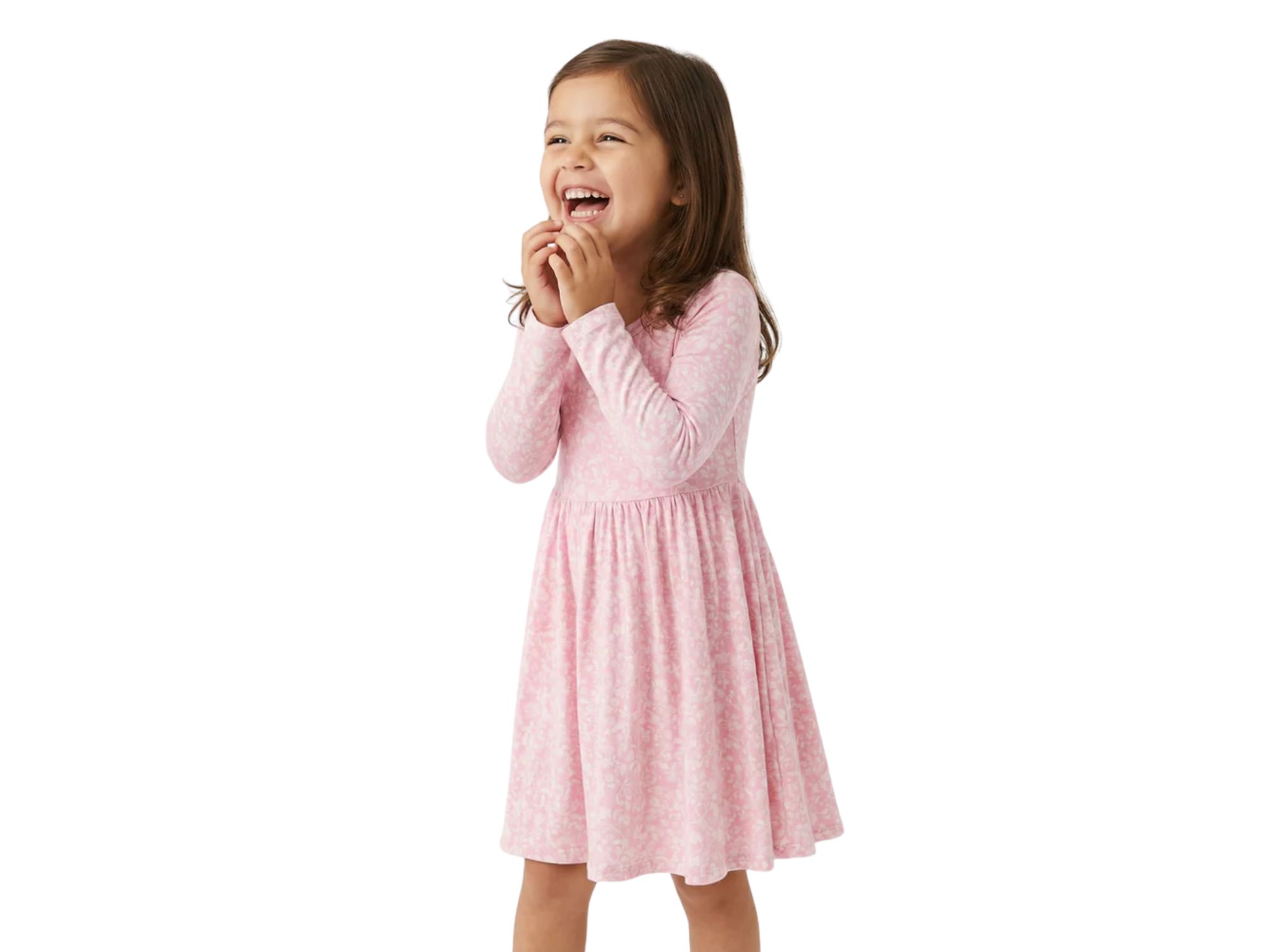Girls' Petite Fleur Bamboo Twirl Dress - Little Kid — Image 5