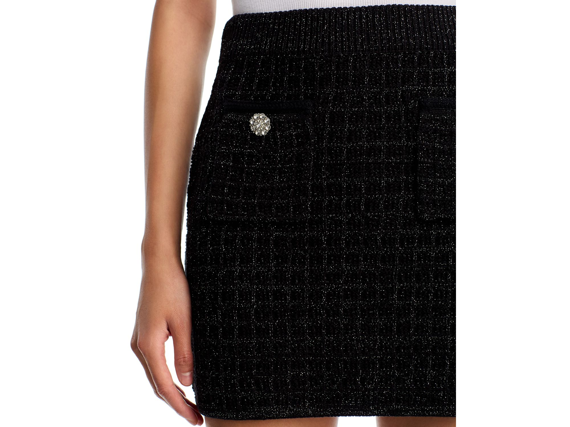 Crystal Button Cardigan Sweater & Sweater Skirt - Exclusive — Image 4
