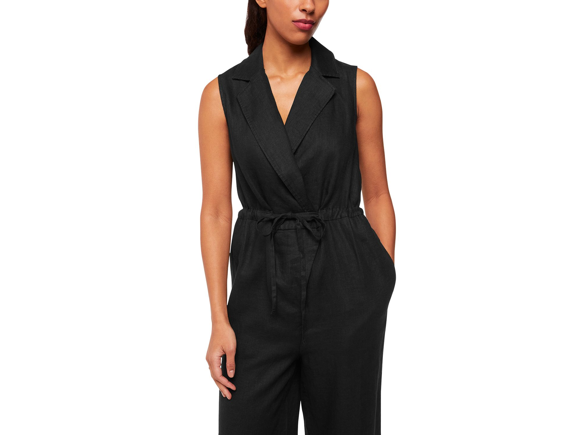 Bella Linen Wrap Jumpsuit — Image 3