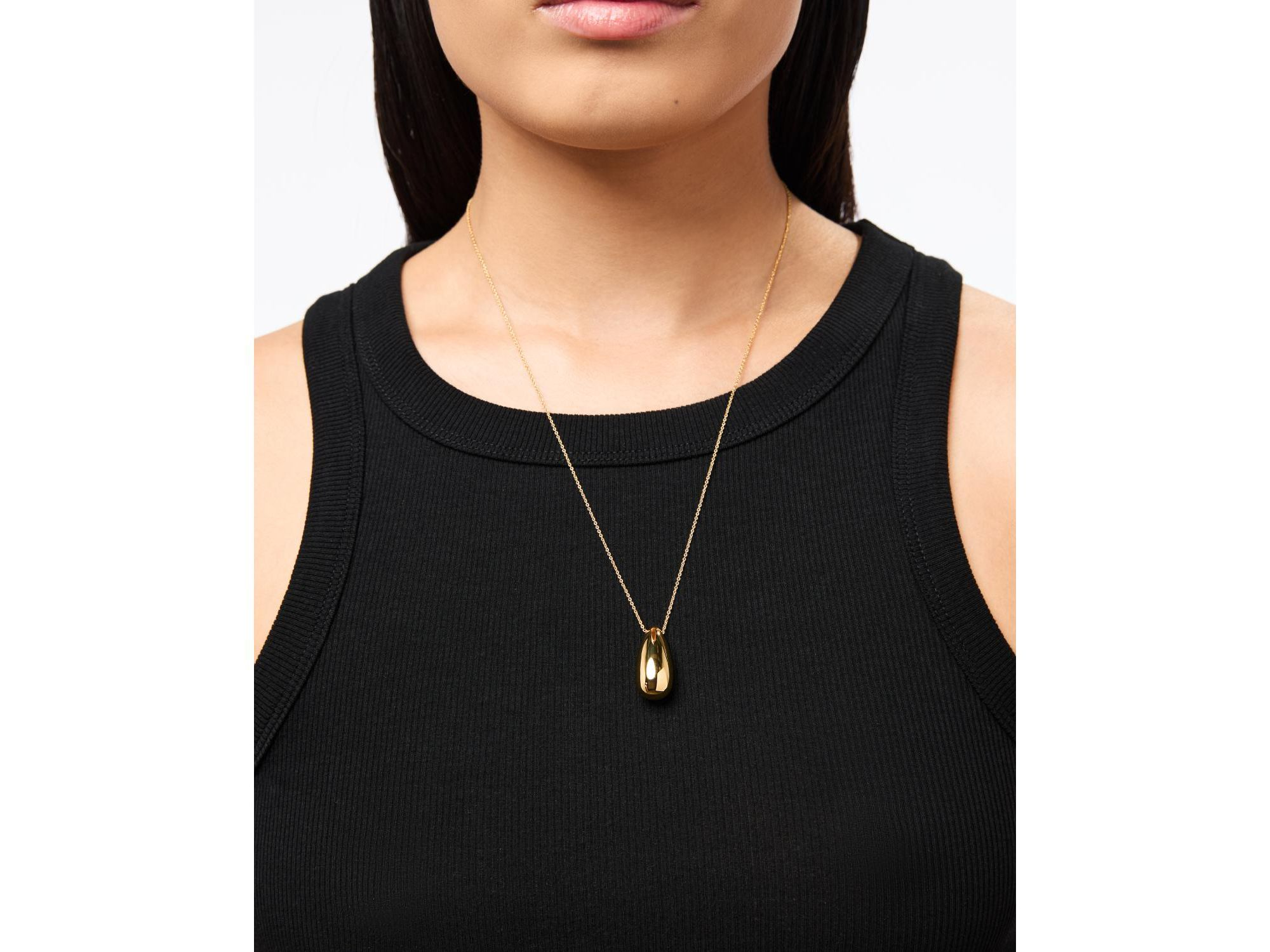 Soren Brass Gold Pendant Necklace — Image 3