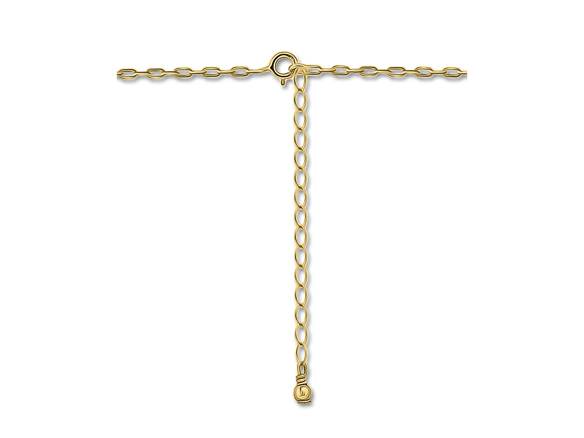 18K Gold Over Sterling Bezel Set Octagon Cubic Zirconia Necklace, 16" - Exclusive — Image 4