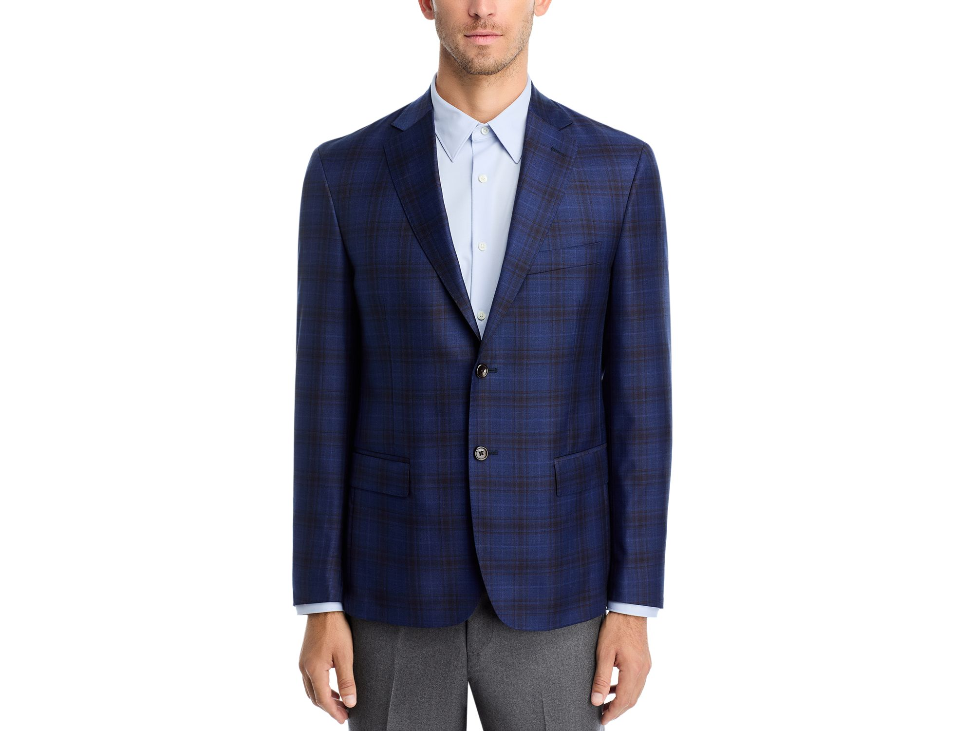Plaid Regular Fit Sport Coat - Exclusive — Image 3