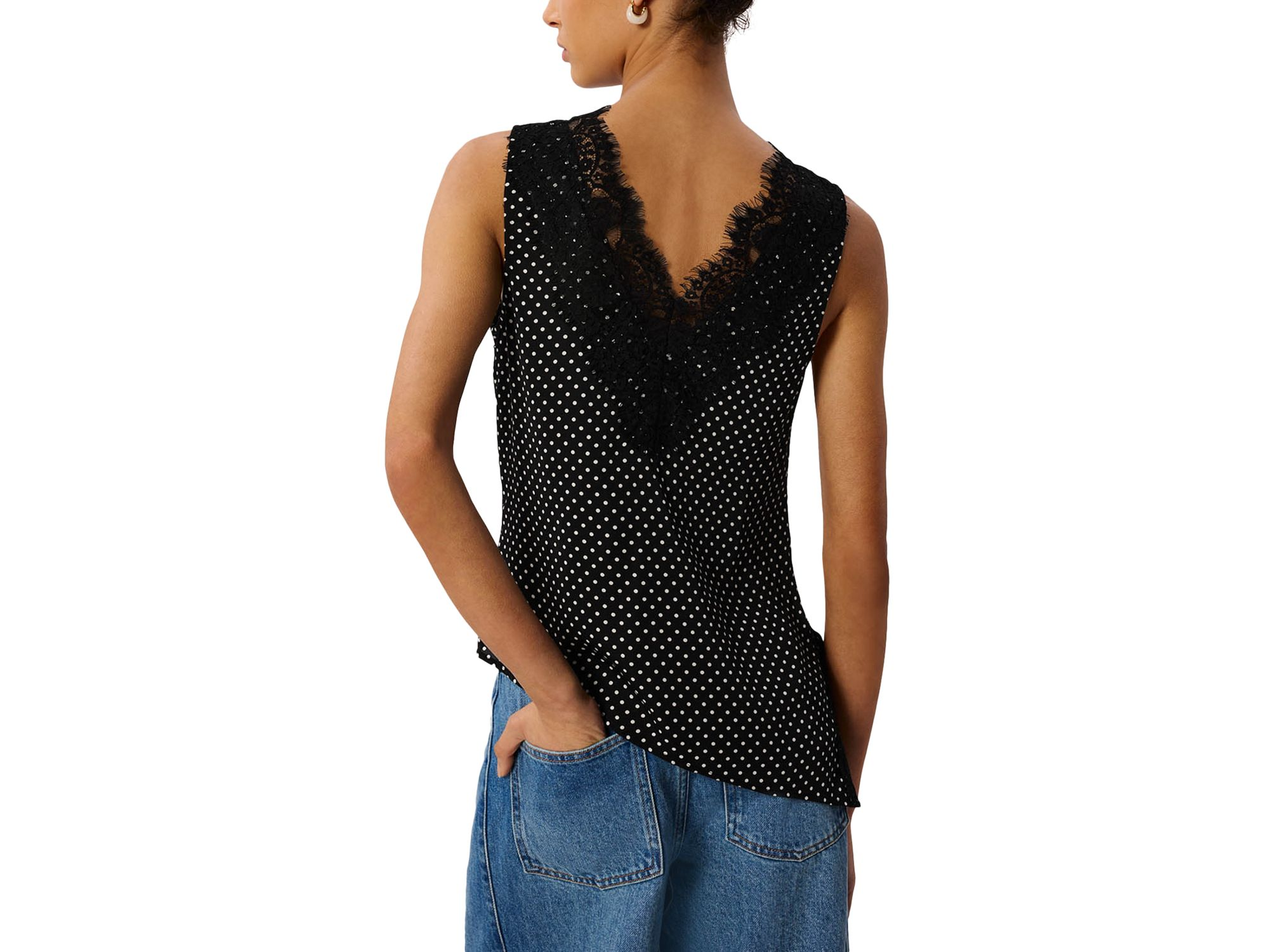 Mini Spot Lace Trim Top — Image 3