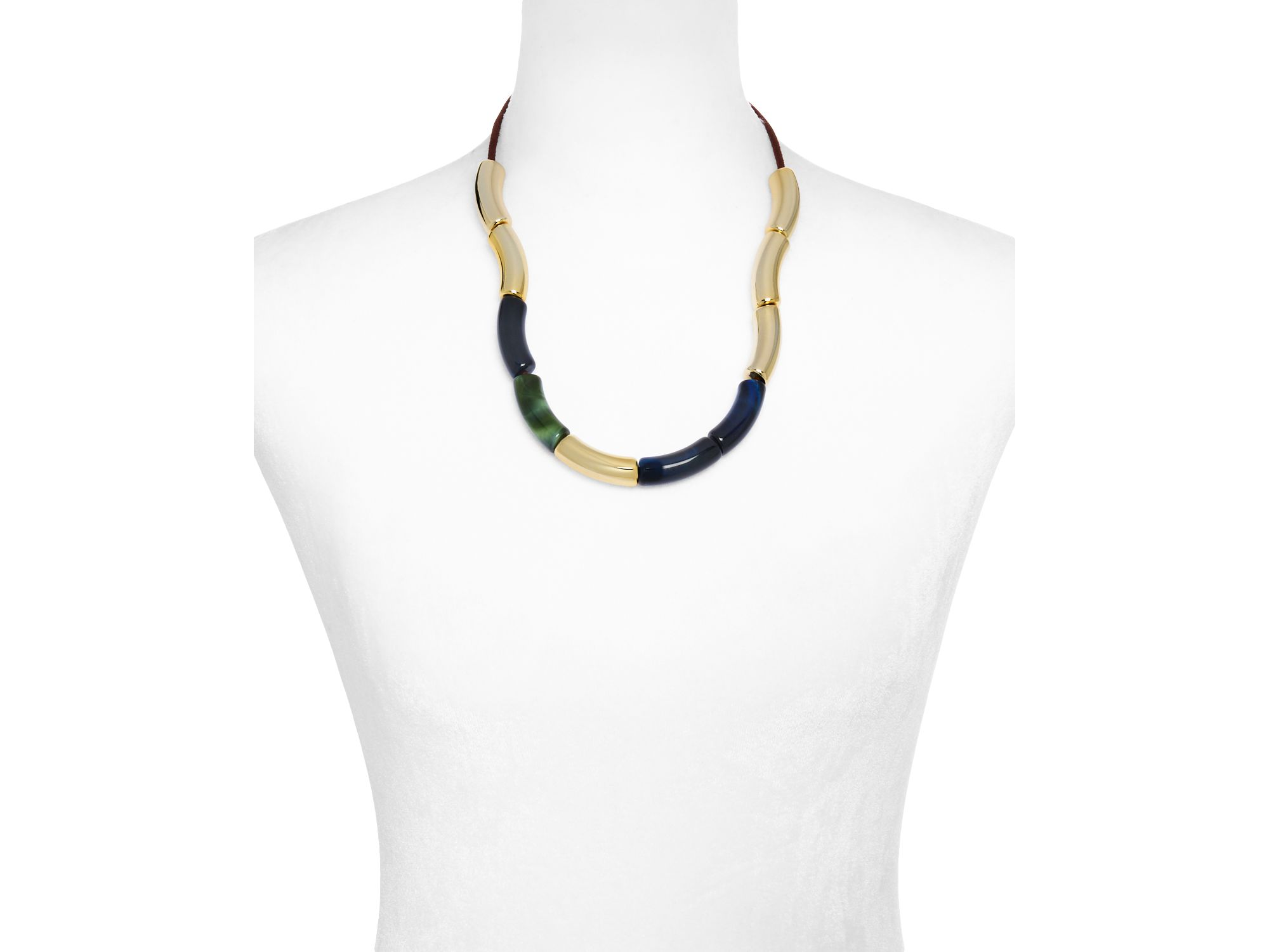 Una Stone Bead Collar Necklace, 17" - Exclusive — Image 3