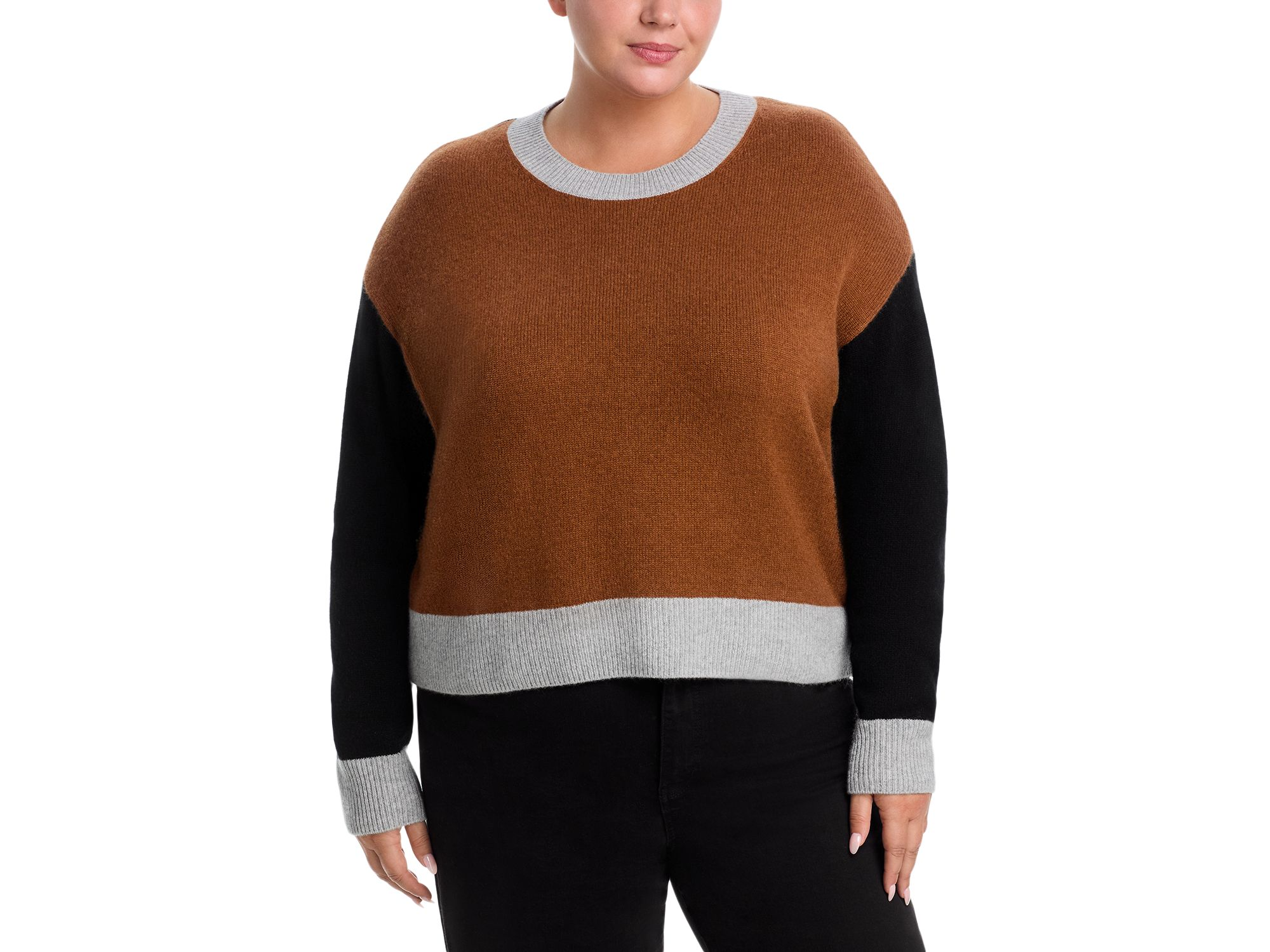 100% Cashmere Color Blocked Sweater - Exclusive — Image 4