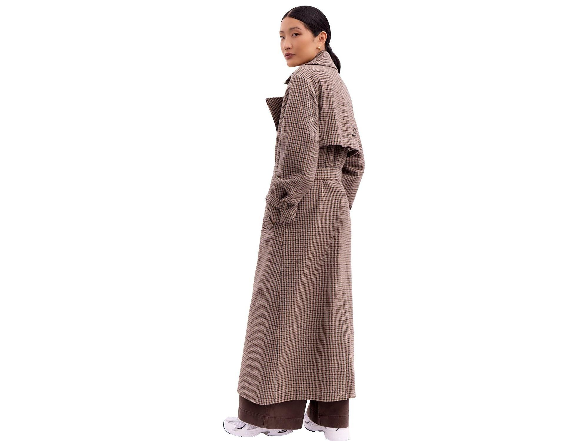 Multi Check Trench Belted Coat — Image 4