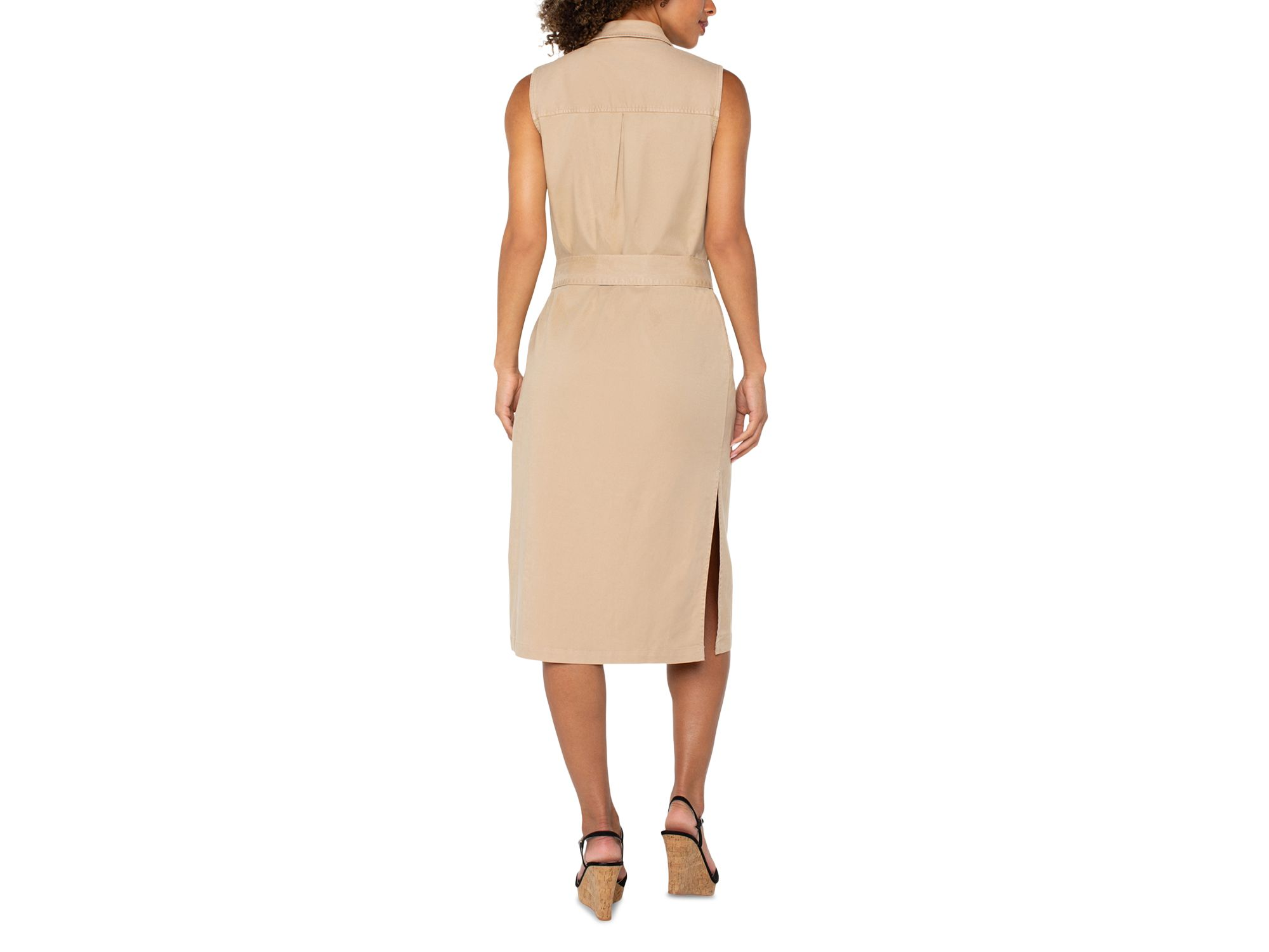 Sleeveless Shirtdress — Image 4