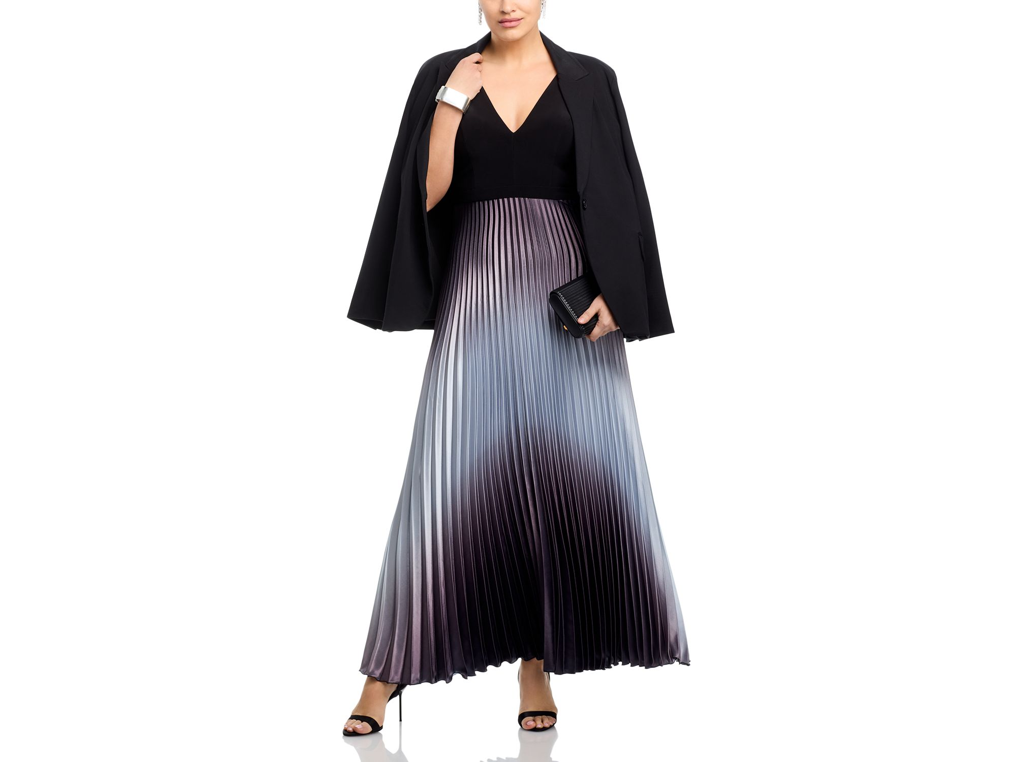 Pleated Shimmer Gown - Exclusive — Image 4