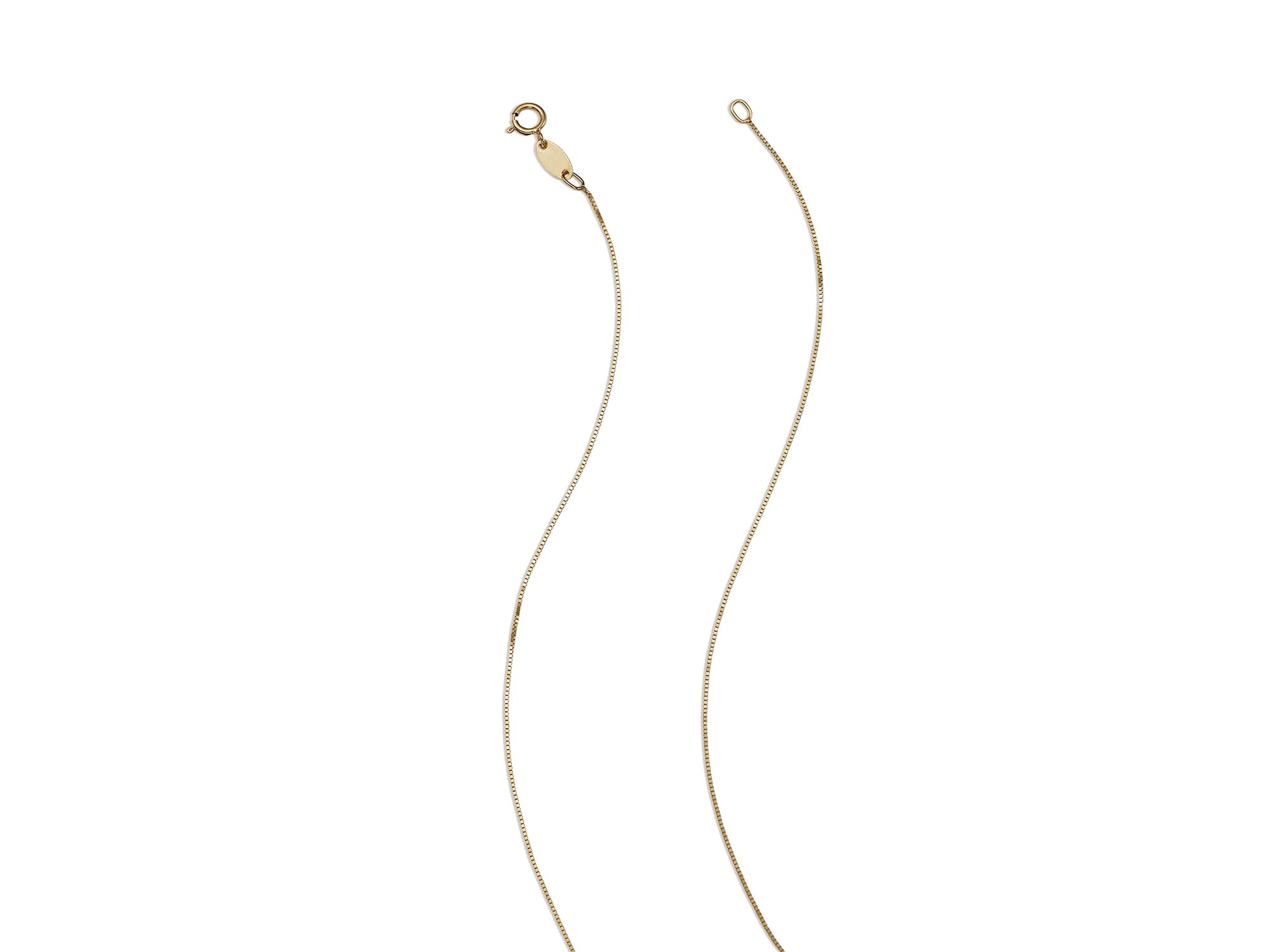 Initial Pendant Necklace in 14K Yellow Gold, 16" — Image 5