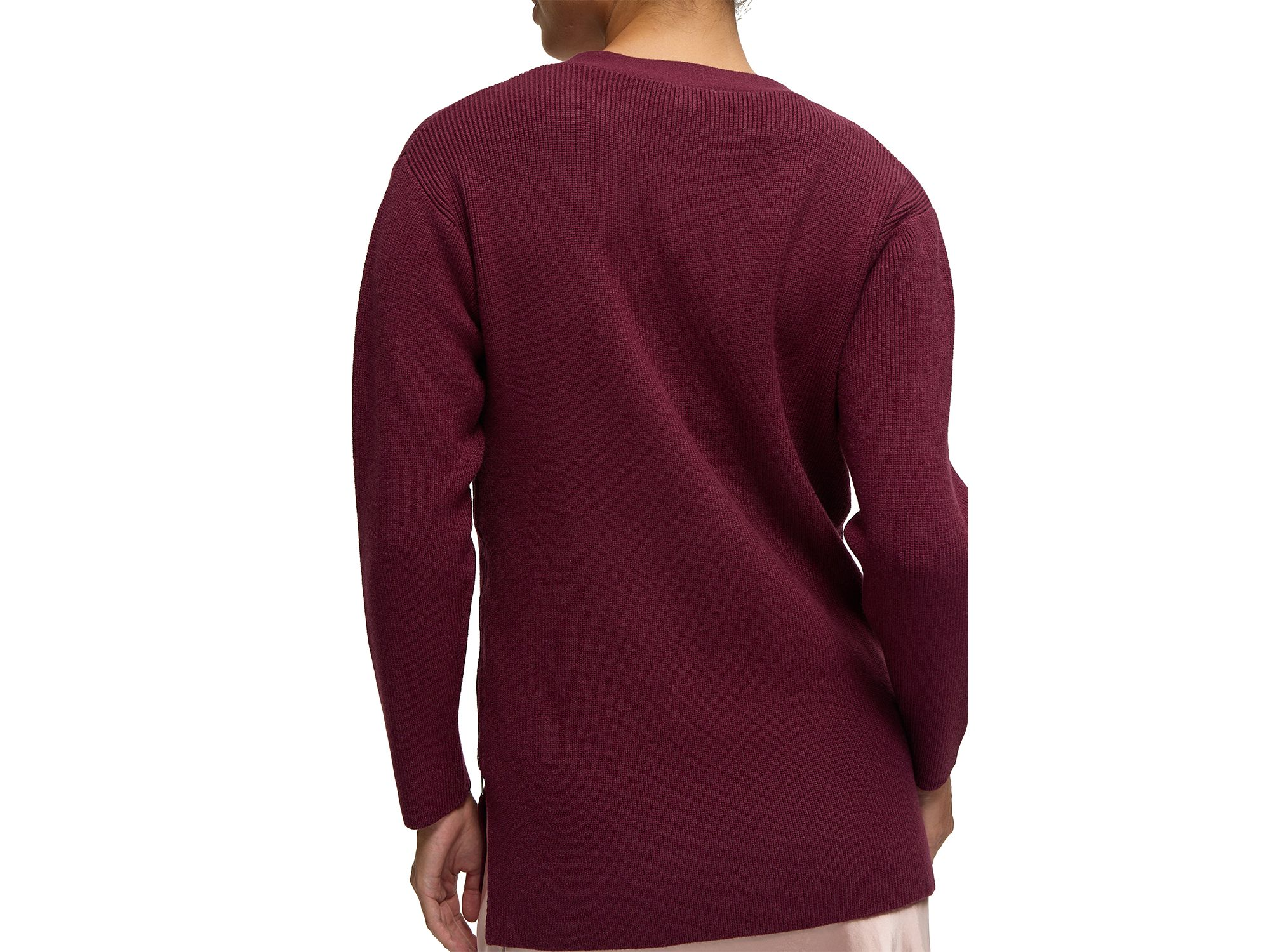 V Neck Side Zip Maternity Sweater — Image 3