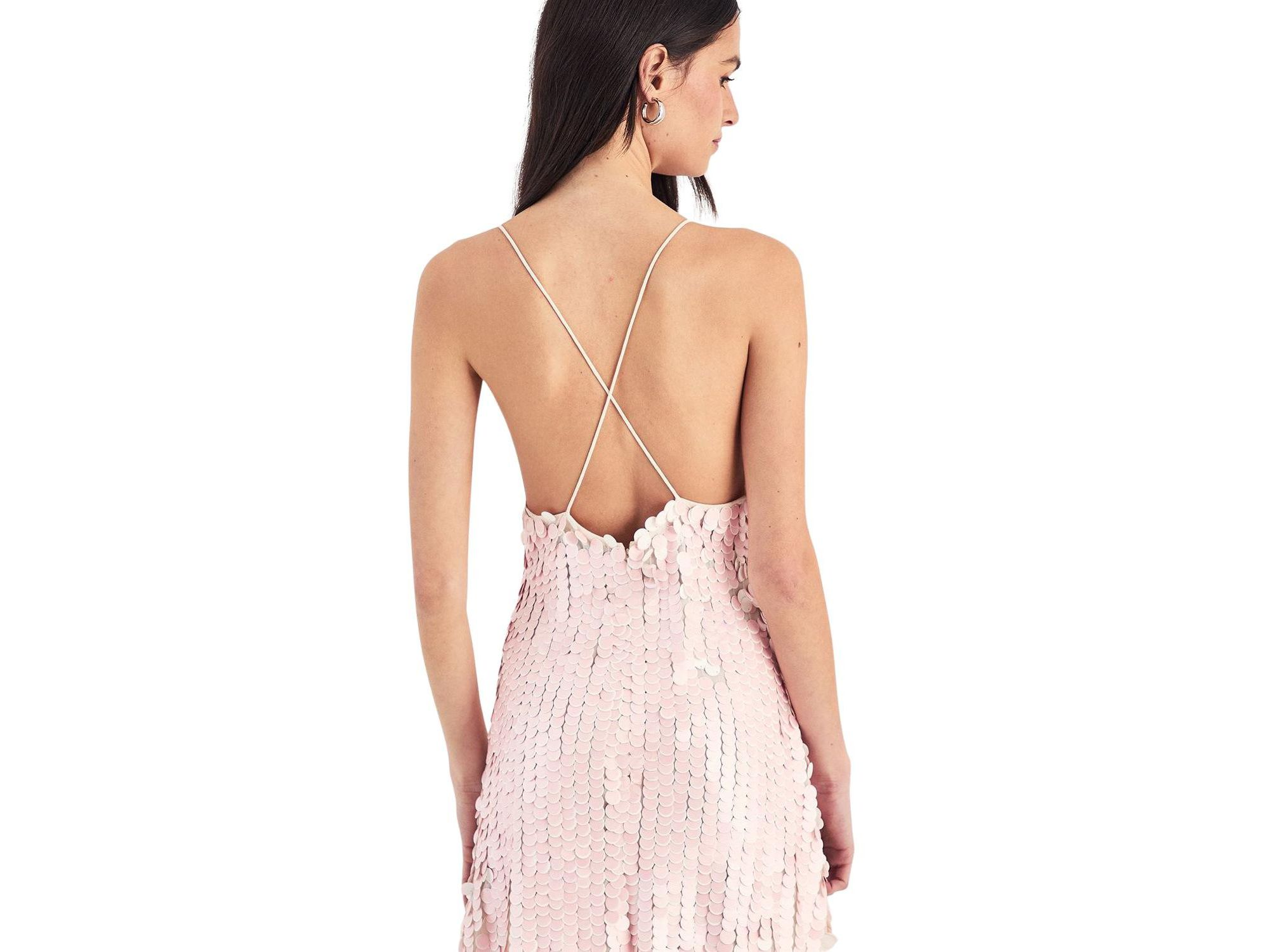 Embellished Strappy Mini Dress — Image 4