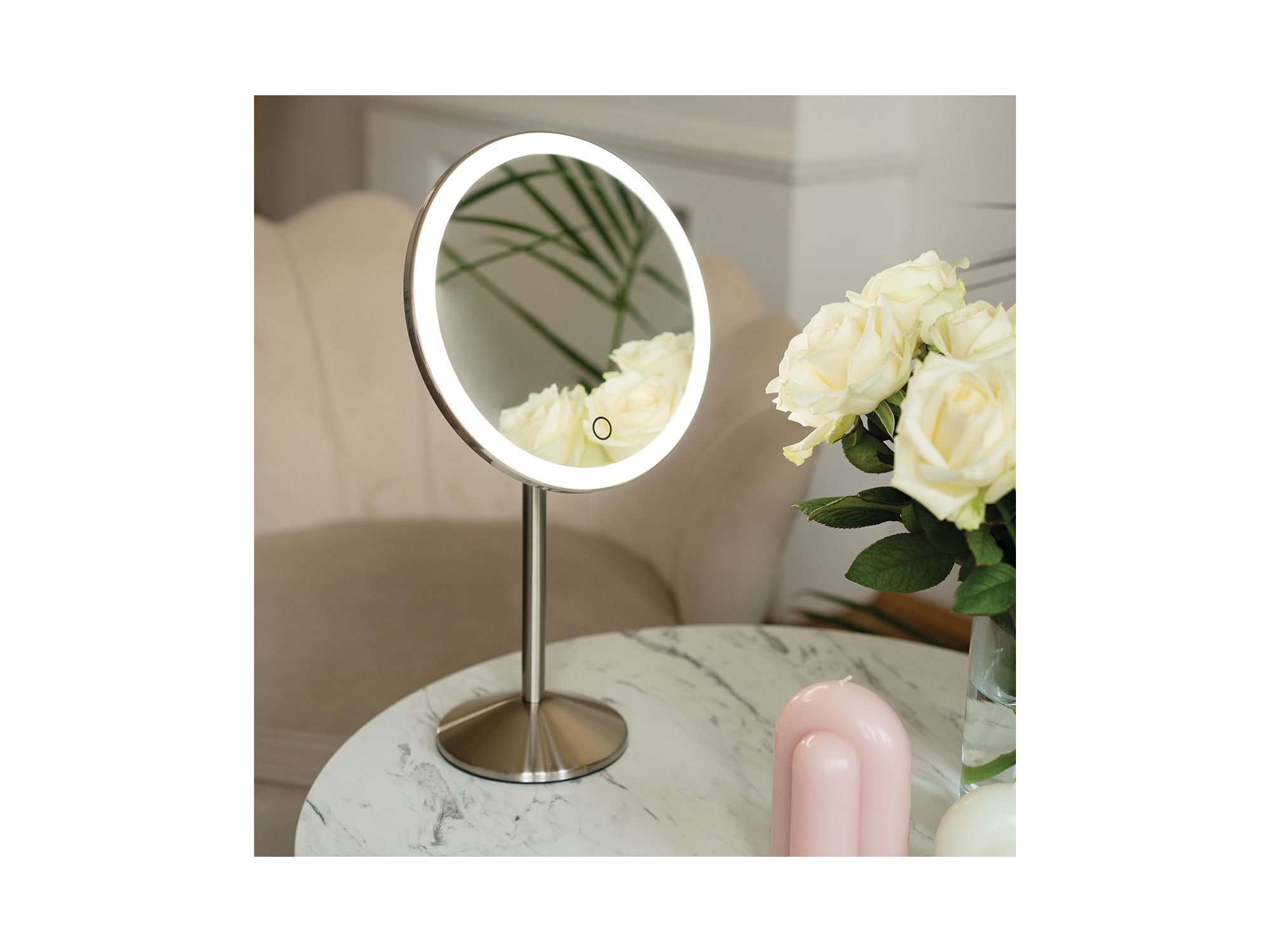 1x Rechargeable Round Mirror — Image 3