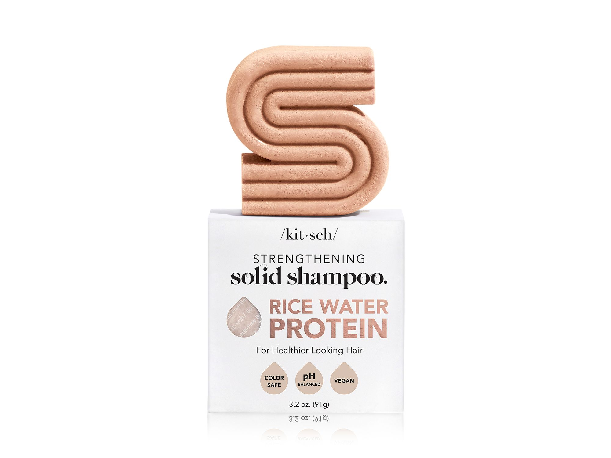 Rice Water Protein Strengthening Solid Shampoo 3.2 oz. — Image 3