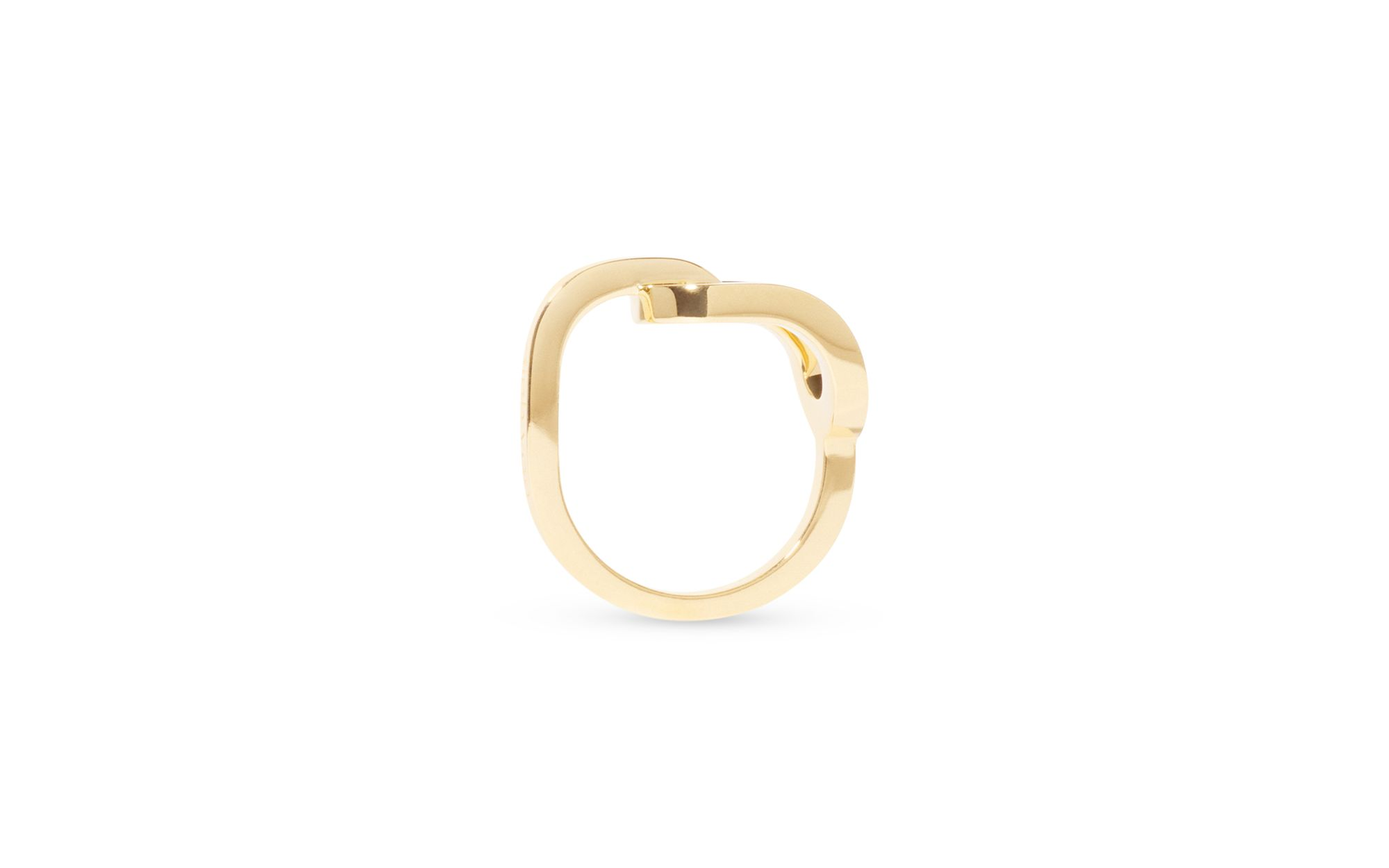 18K Yellow Gold Maillon Diamond Openwork Ring — Image 3