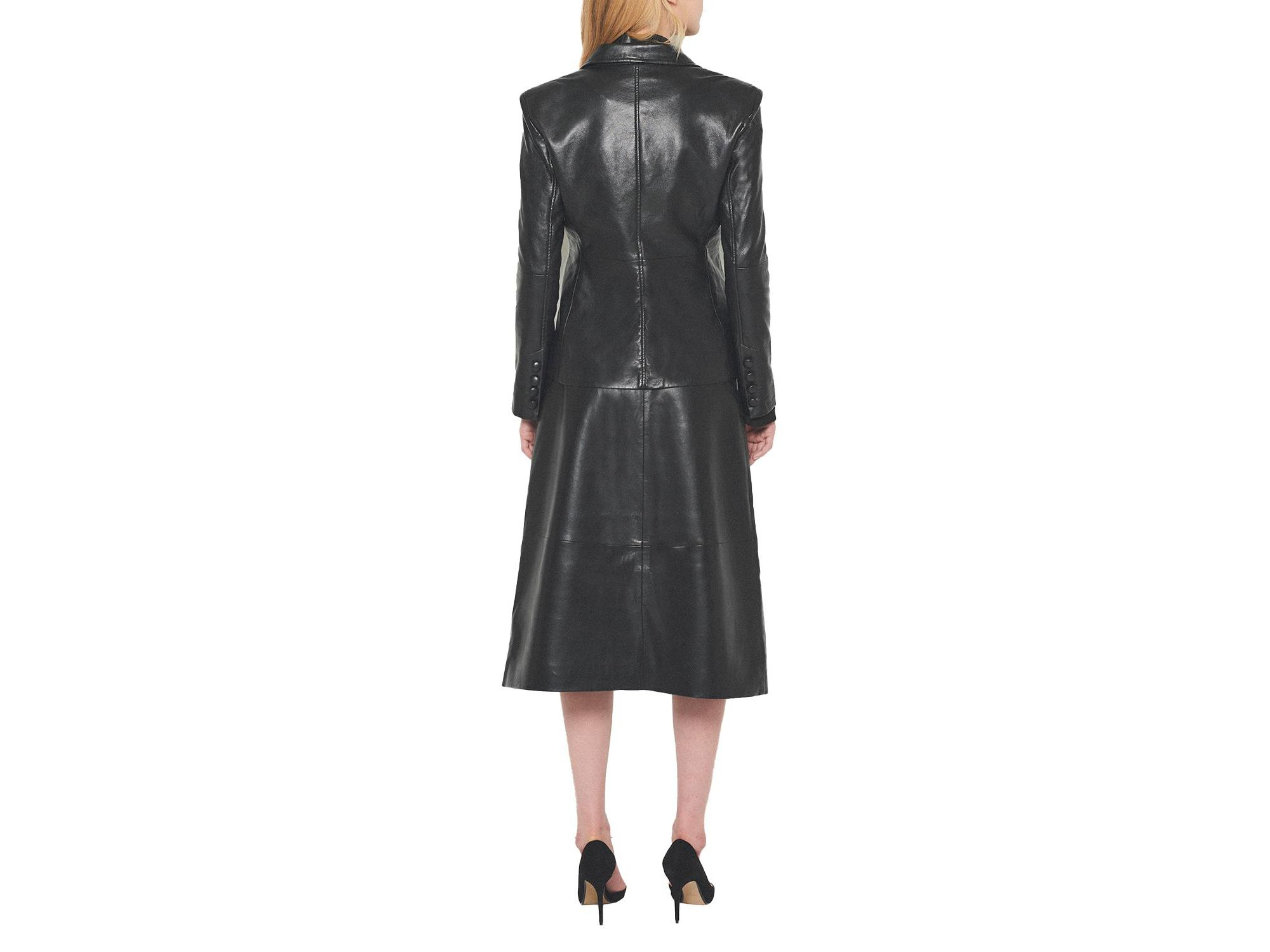 Denise Upcycled Tailord Leather Blazer — Image 5