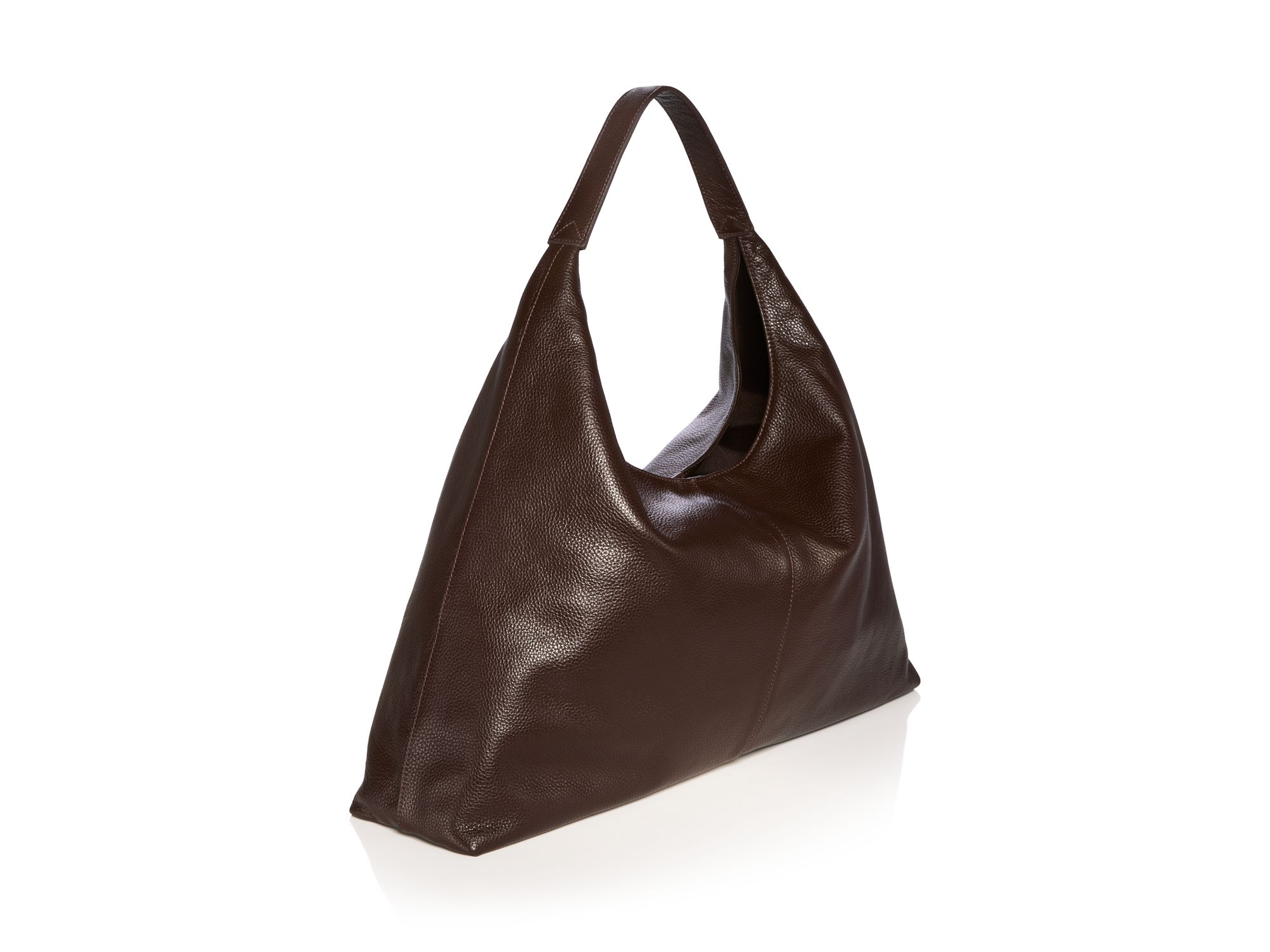 Slouchy Leather Hobo Tote - Exclusive — Image 3