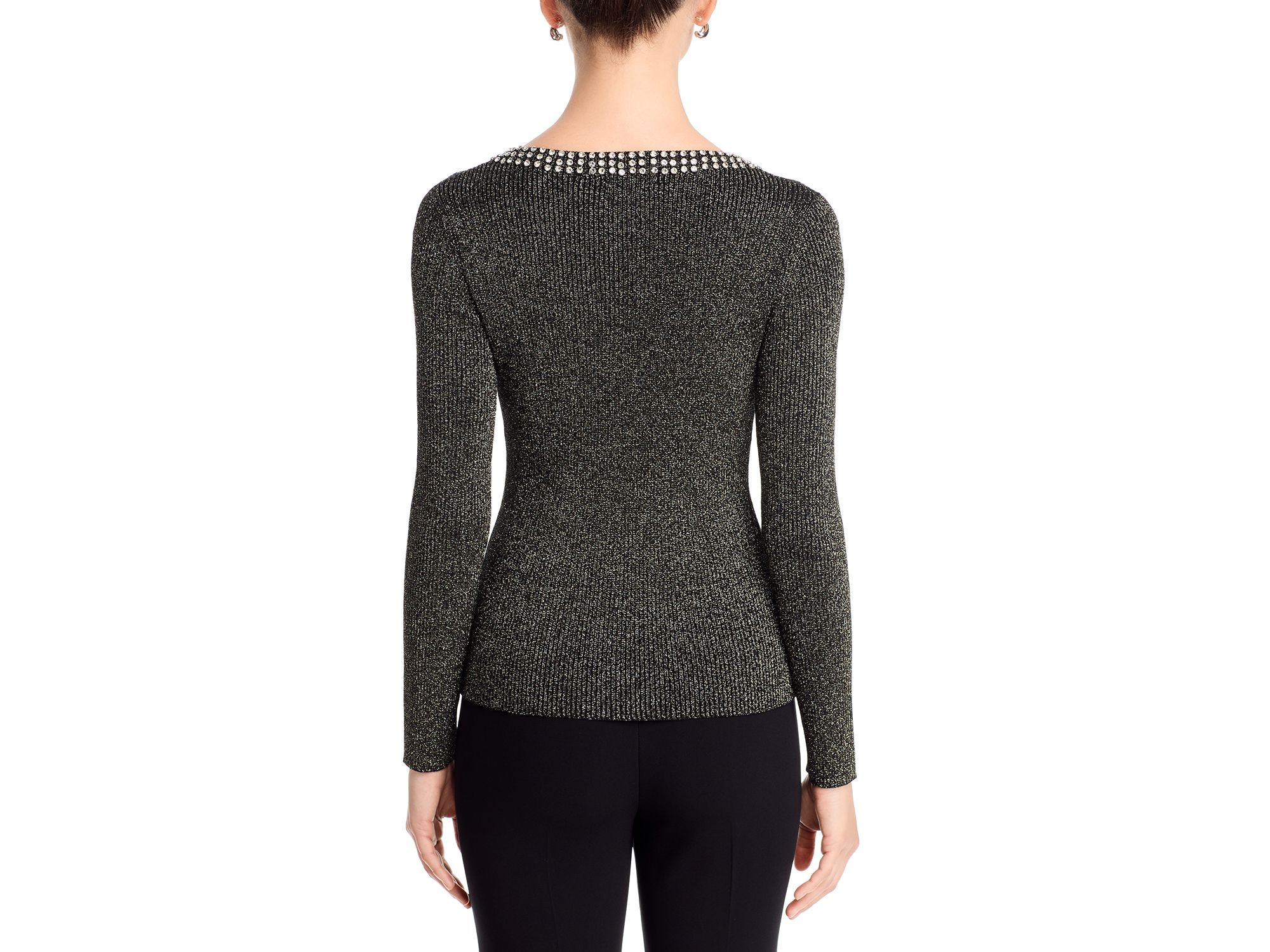 Embellished Scoop Neck Sweater — Image 3