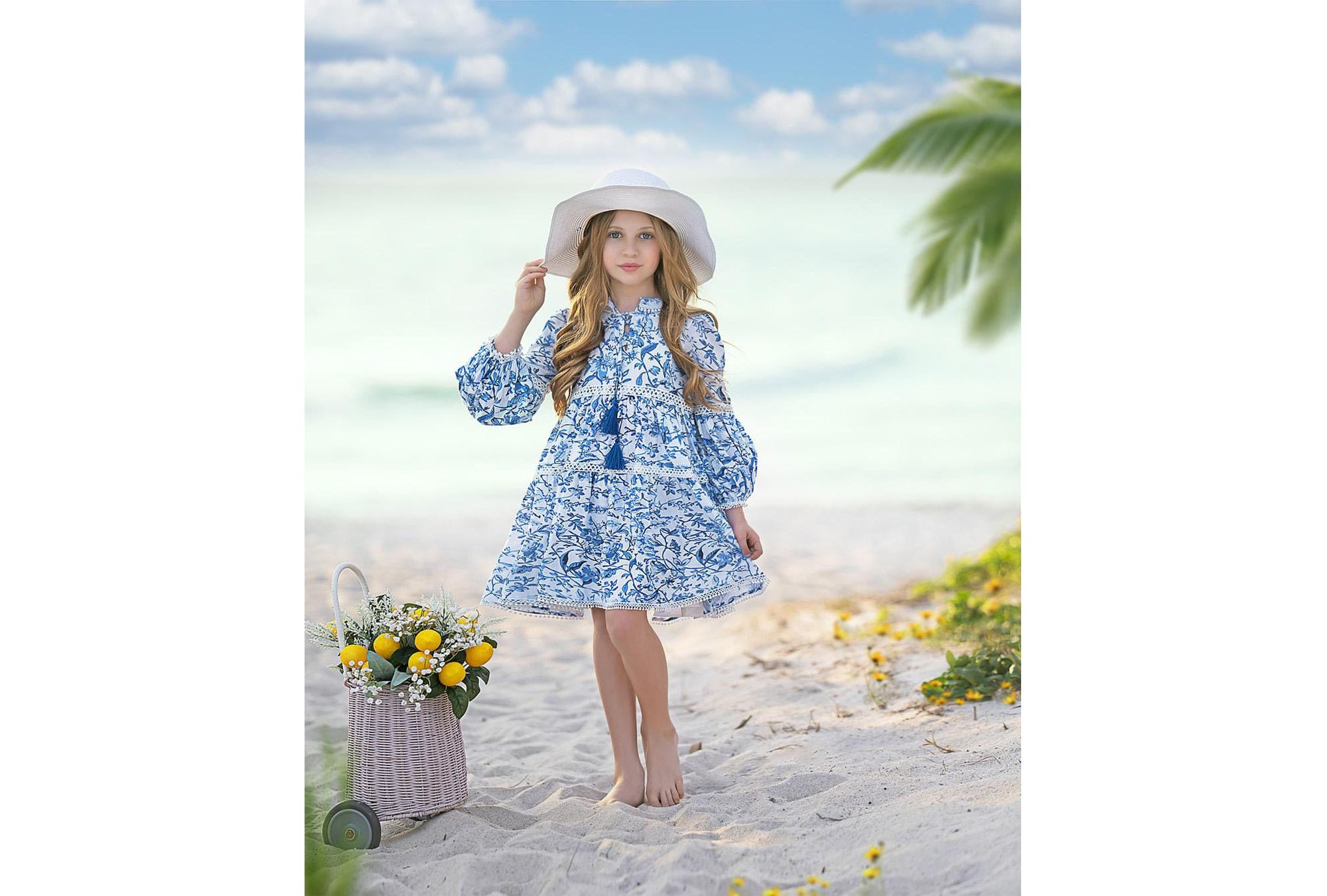 Girls' Jaylin Linen Dress - Baby, Little Kid, Big Kid — Image 3