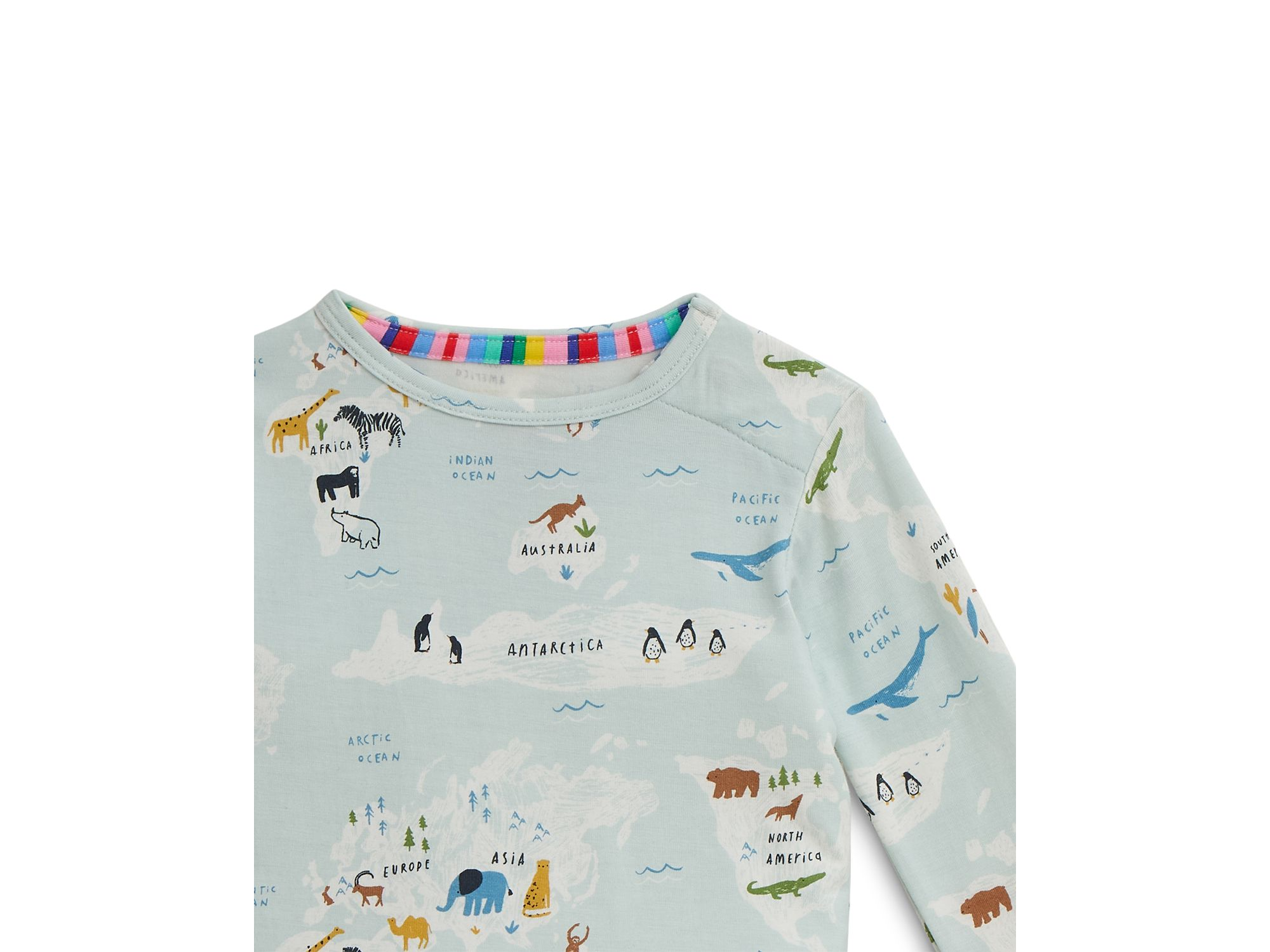 Boys' Sea The World Long Sleeved Pajama Set - Baby, Little Kid — Image 3