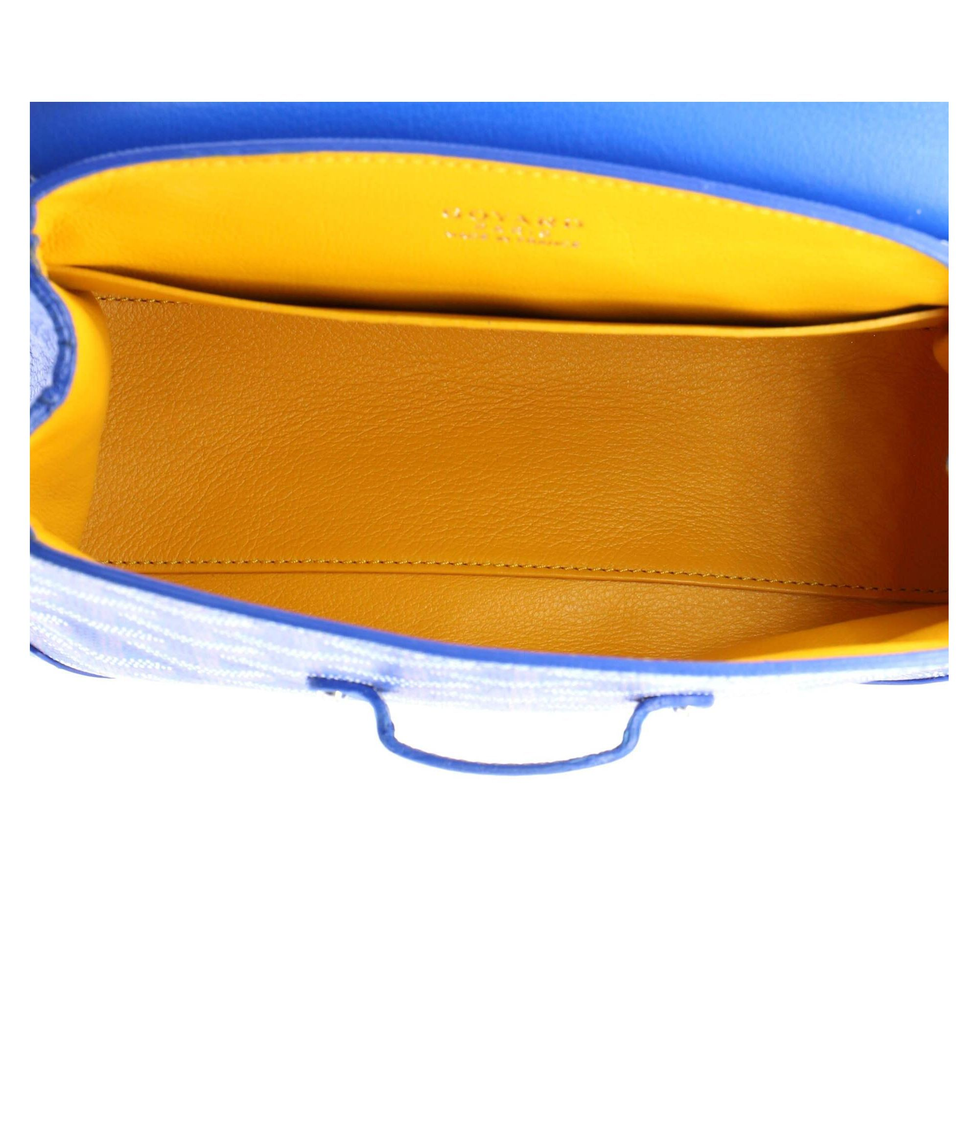 Mini Saigon Top Handle Bag Coated Canvas with Leather — Image 3