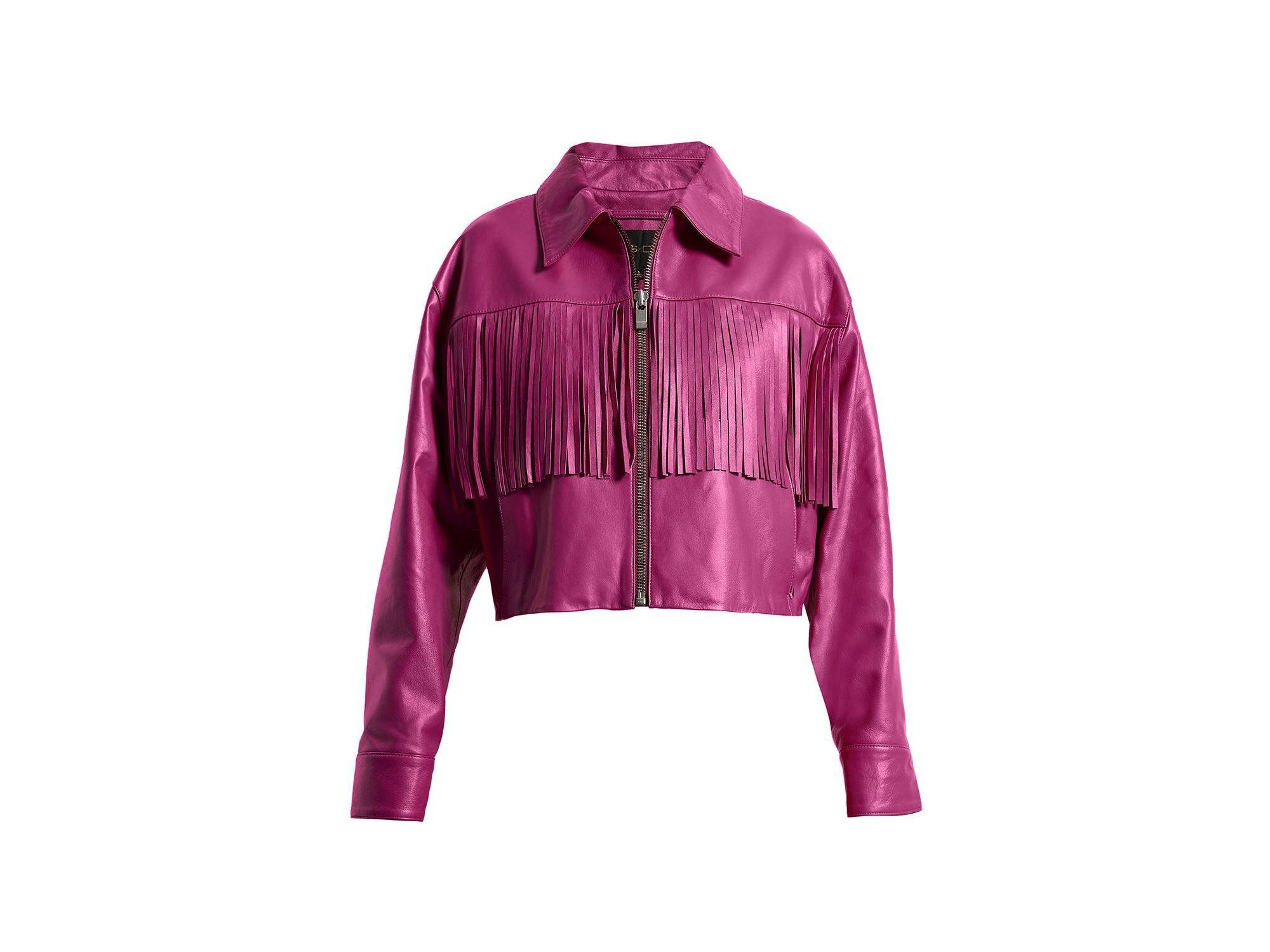 Jeremiah Upcycled Leather Fringe Jacket — Image 3