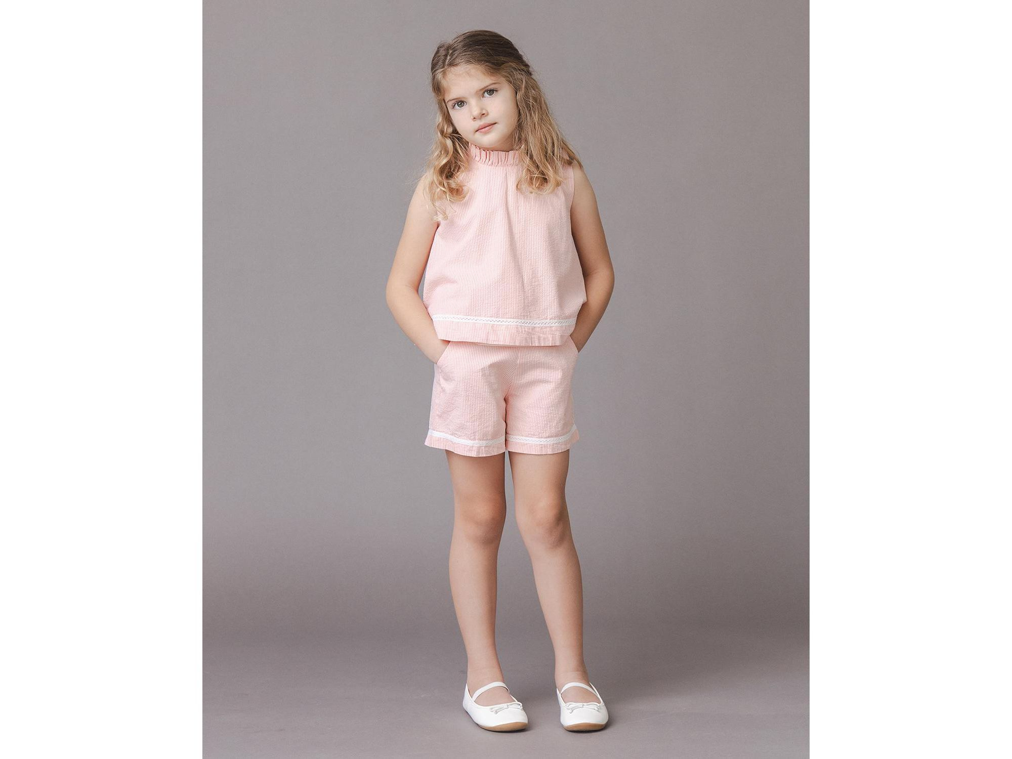 Girls' Organic Seersucker Pull-On Short - Little Kid, Big Kid — Image 4