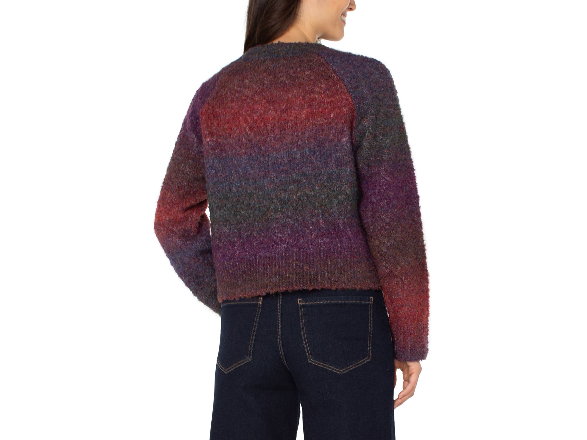 Ombré V Neck Cardigan — Image 6
