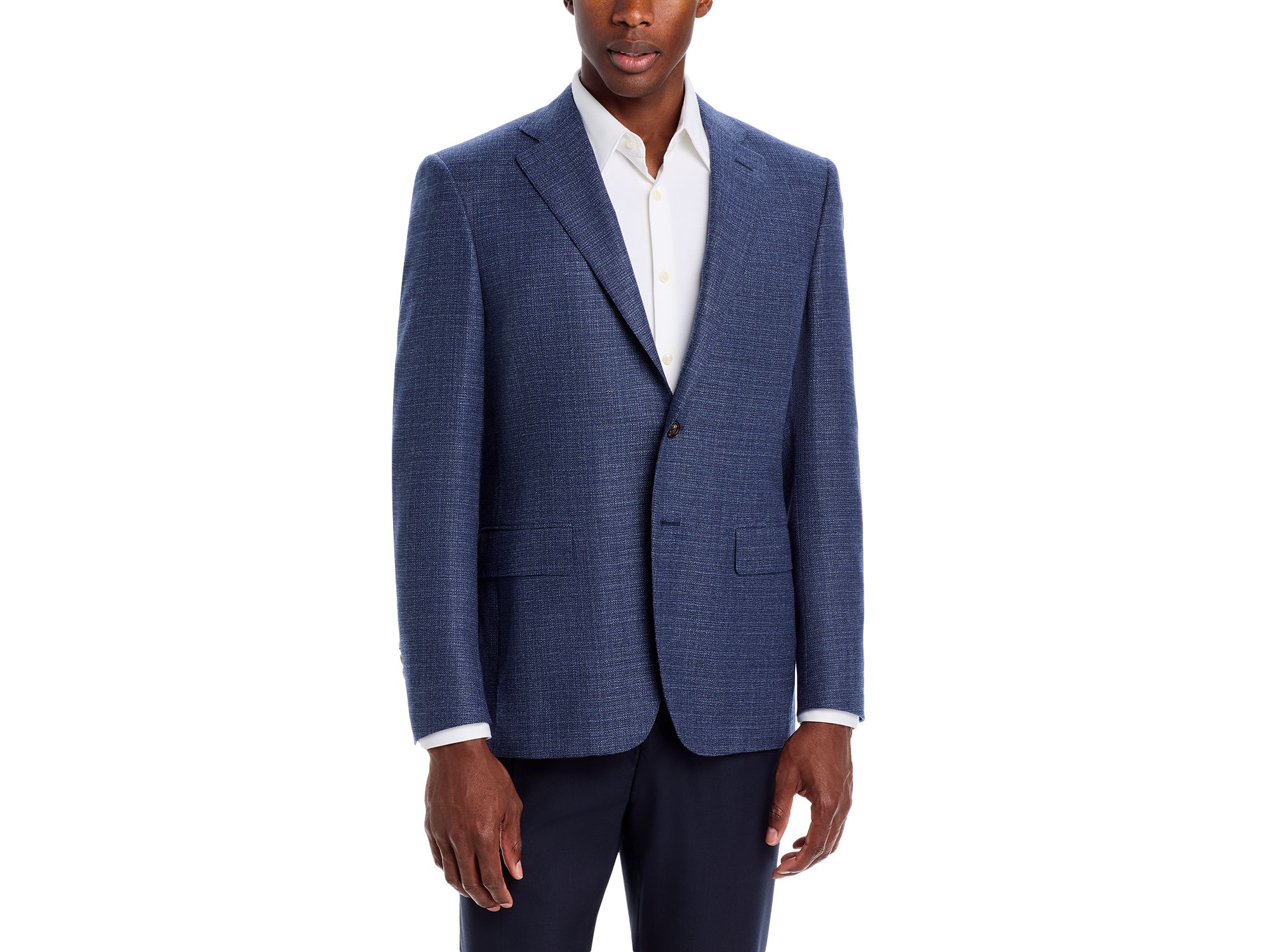 Siena Textured Solid Regular Fit Sport Coat