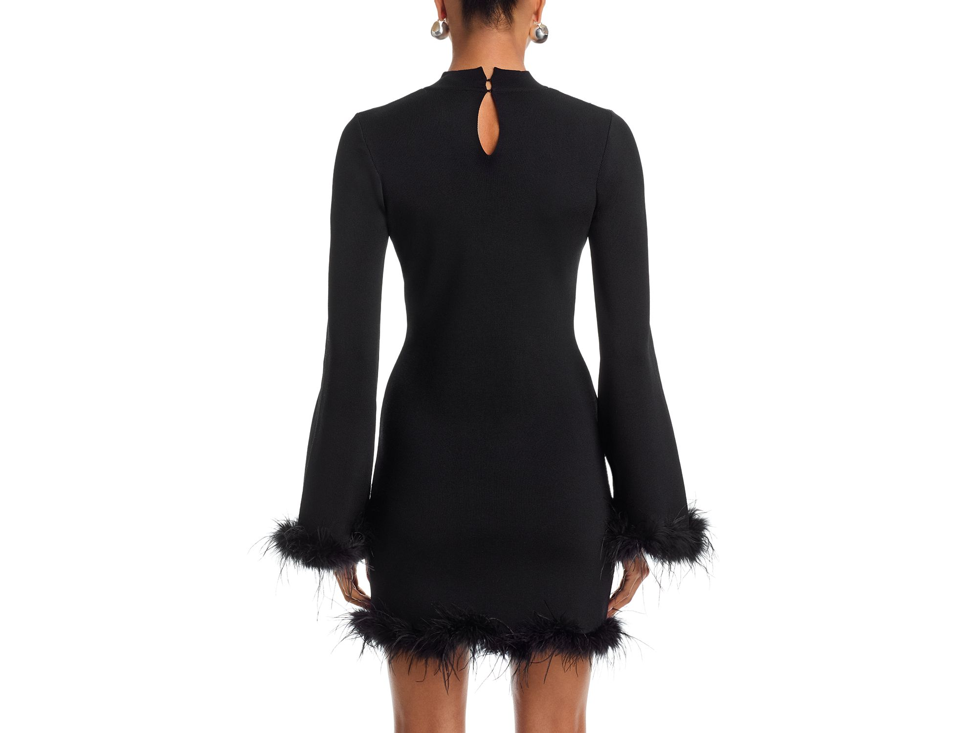 Carly Feather Trim Dress — Image 3