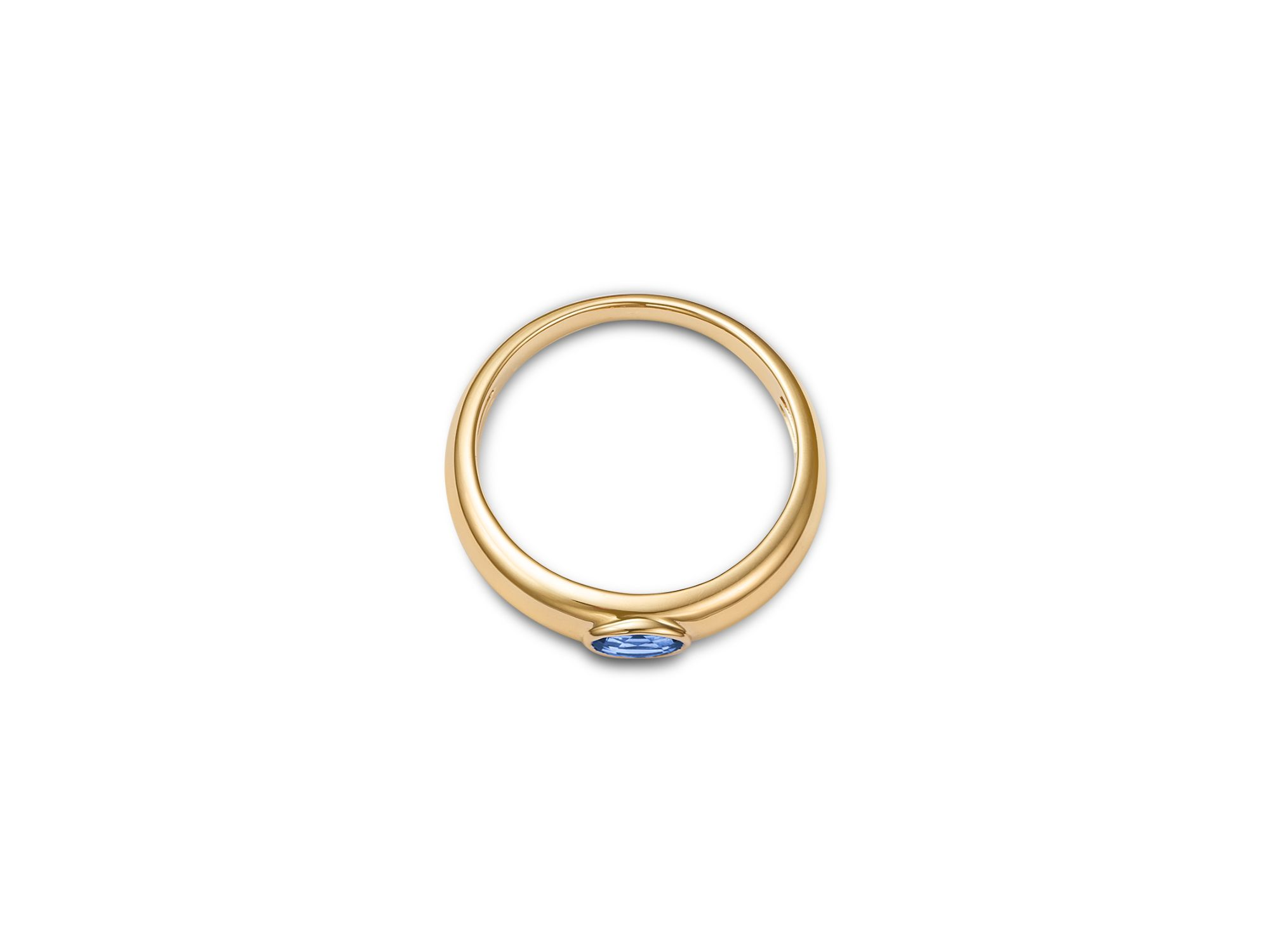 Sapphire Ring in 14K Yellow Gold — Image 3